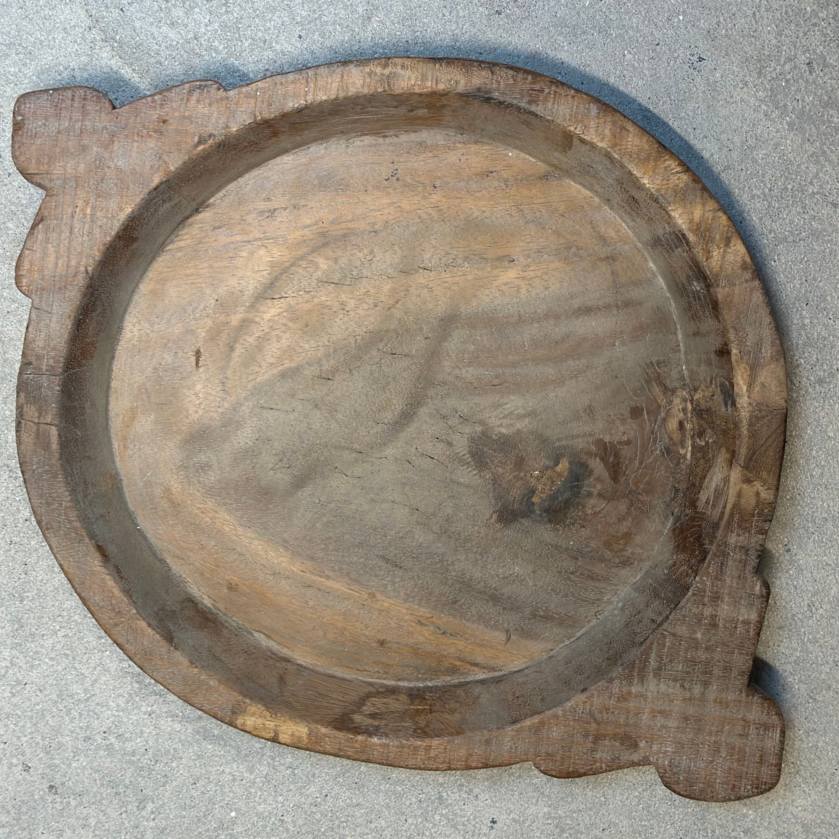 Vintage fad med hank i træ