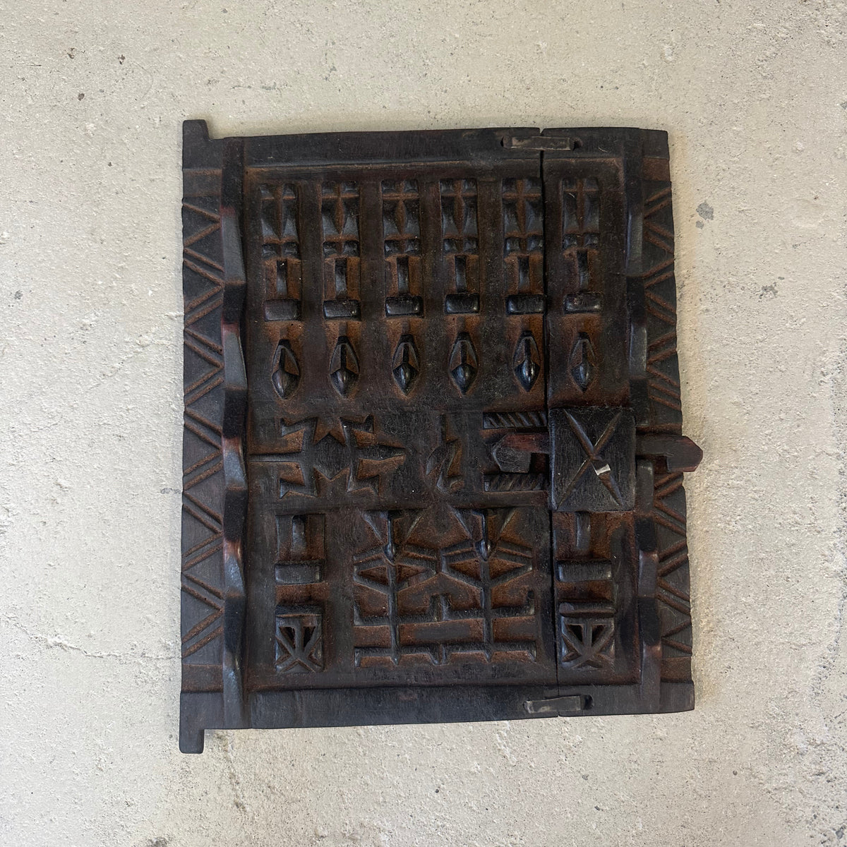 Vintage Mali dør - størrelse ca. 25 x 32 cm.