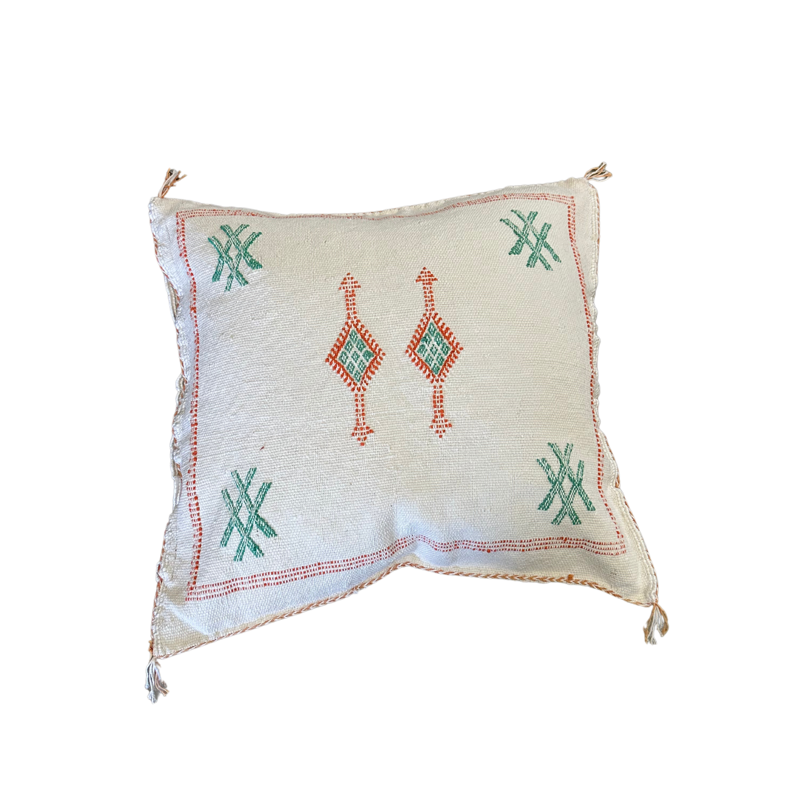 Putetrekk i kaktussilke - størrelse 45 x 45 cm.