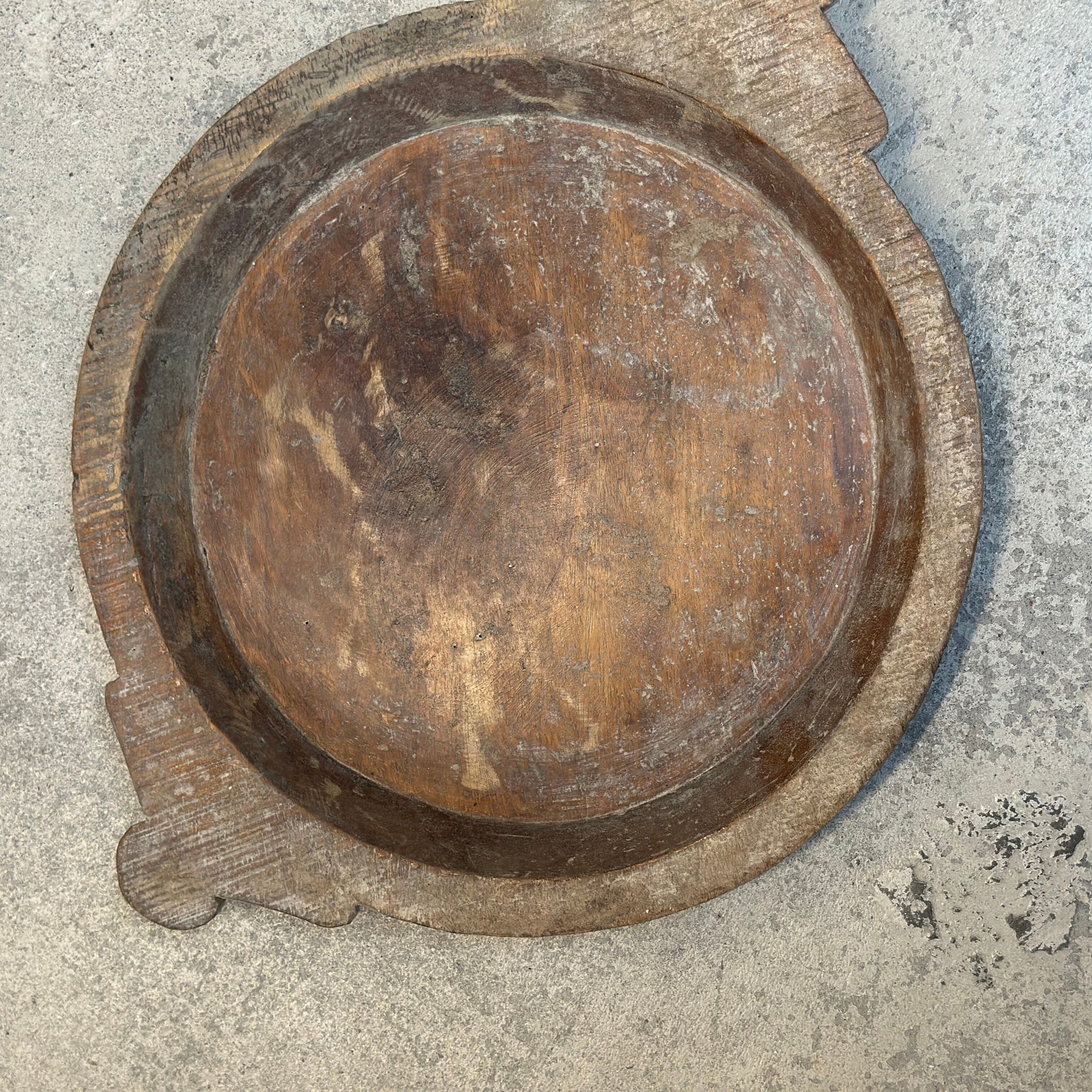 Vintage fad med hank i træ