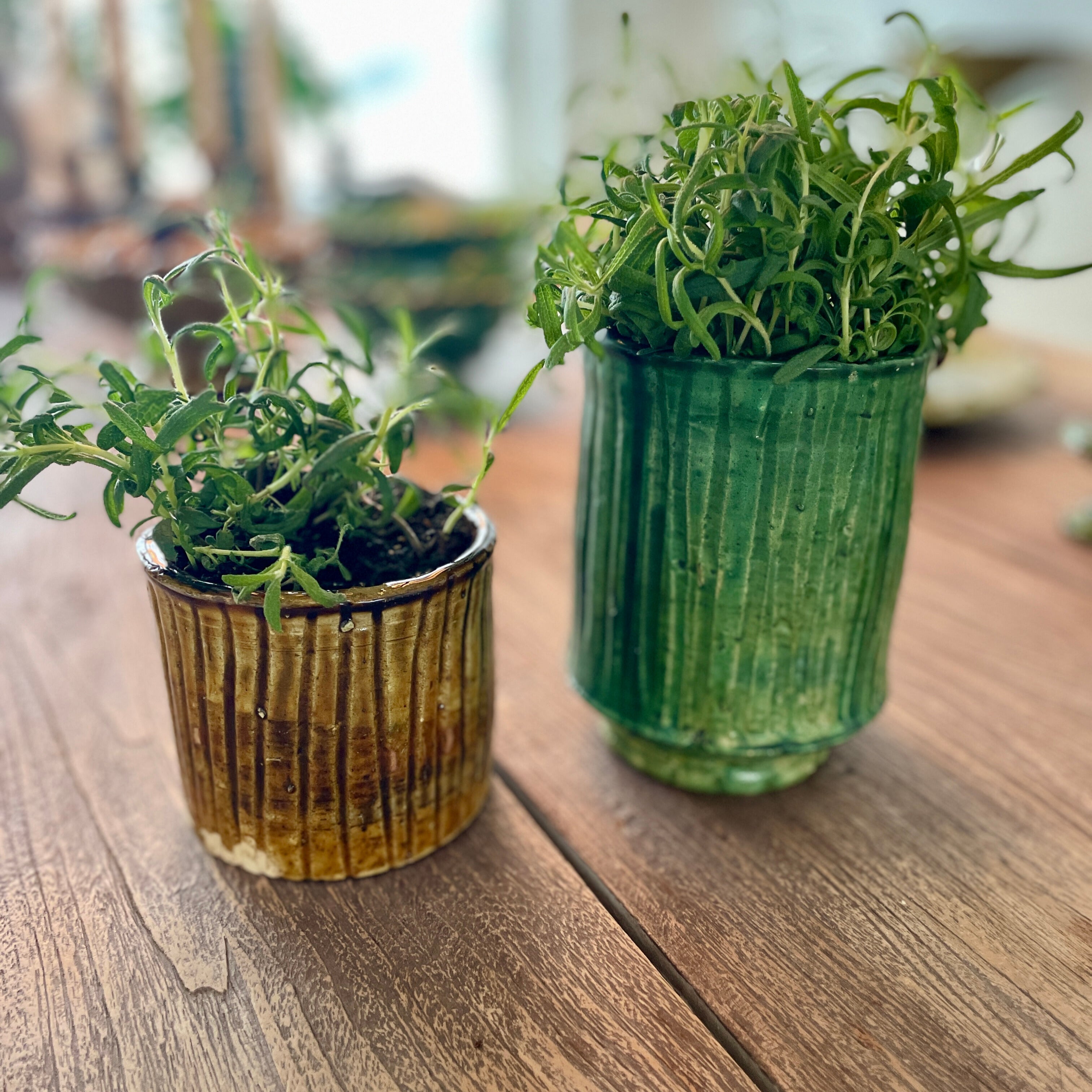 Tamegroute vase - 13 cm høj/11 cm. i diameter