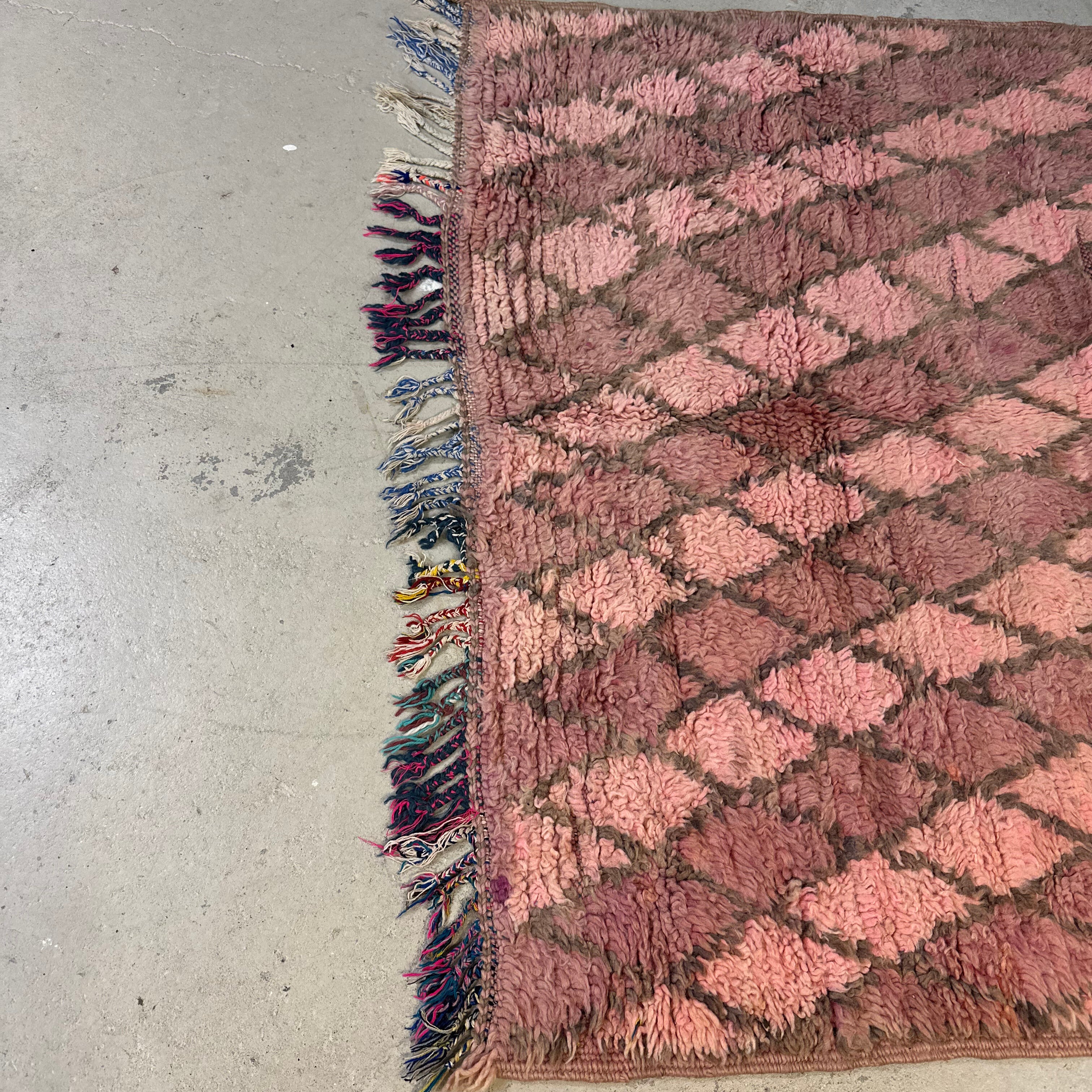 Vintage Boujaad tæppe - størrelse 118 x 244 cm