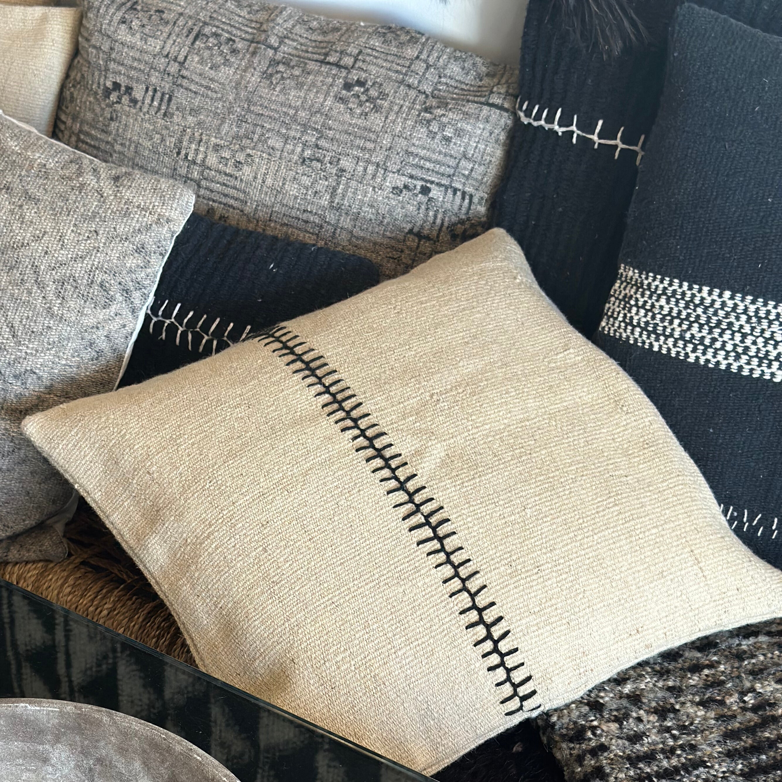 Pute i ull - 50 x 50 cm.