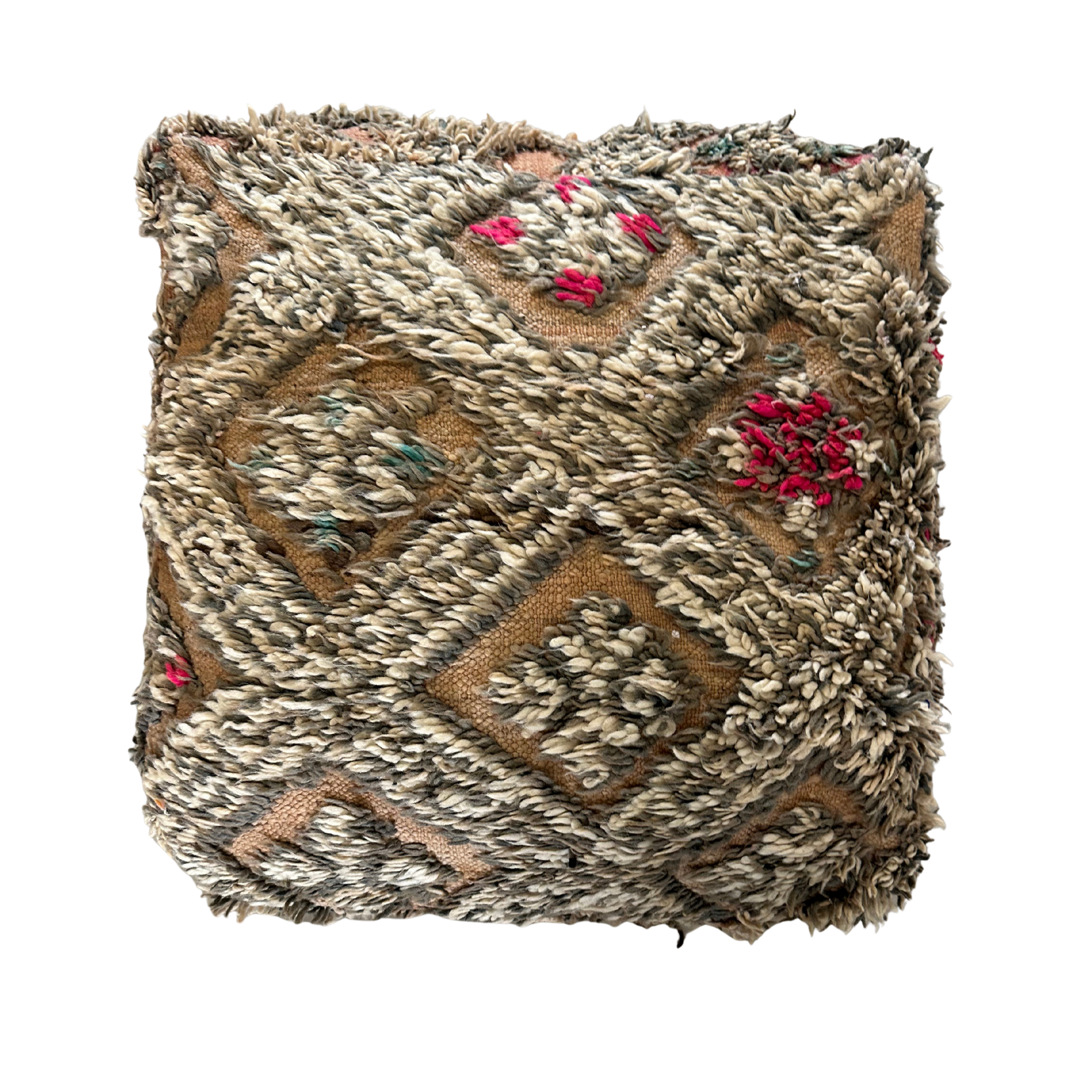 Vintage puf - 60x60x20 cm.