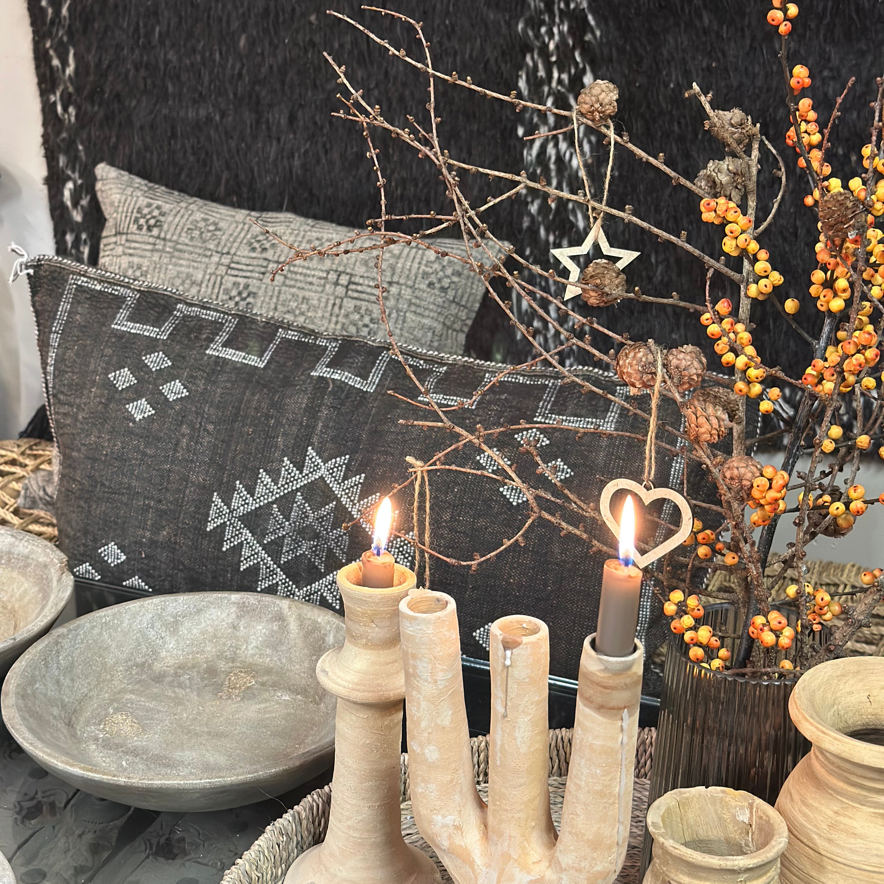 Pudebetræk i kaktussilke - størrelse ca. 50x90 cm.