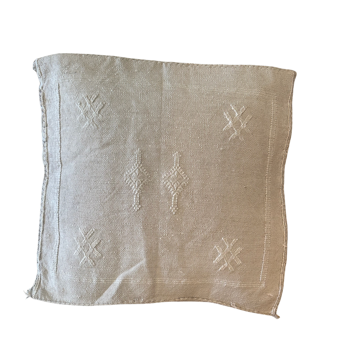 Putetrekk i kaktussilke - størrelse 45 x 45 cm.