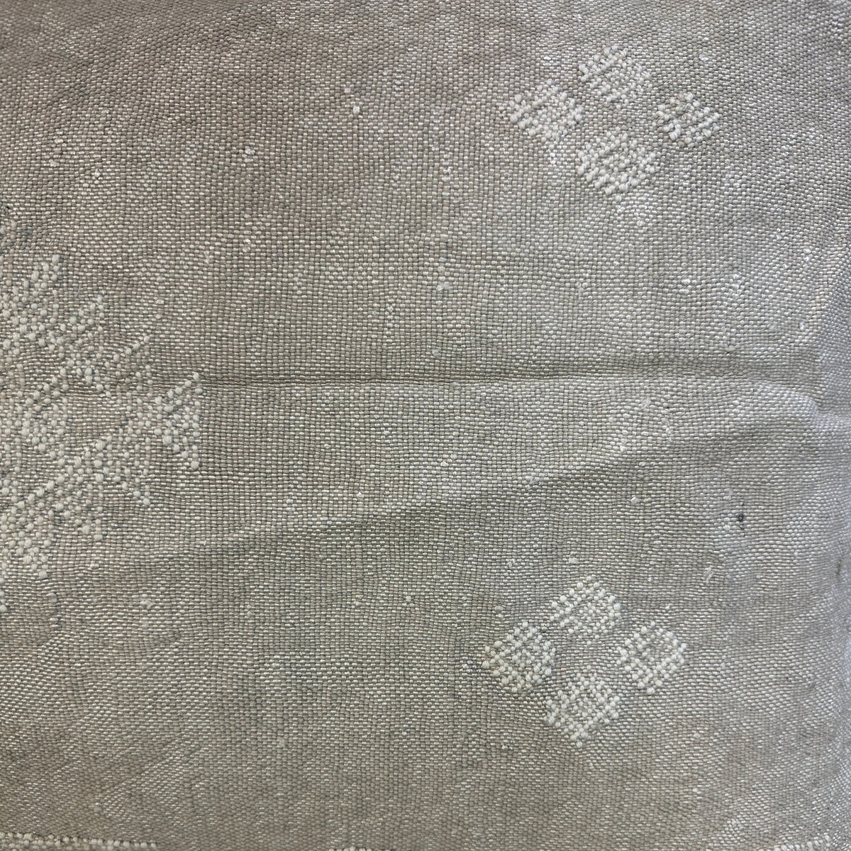 Kaktussilke pudebetræk ca. 50 x 90 cm – hørfarvet