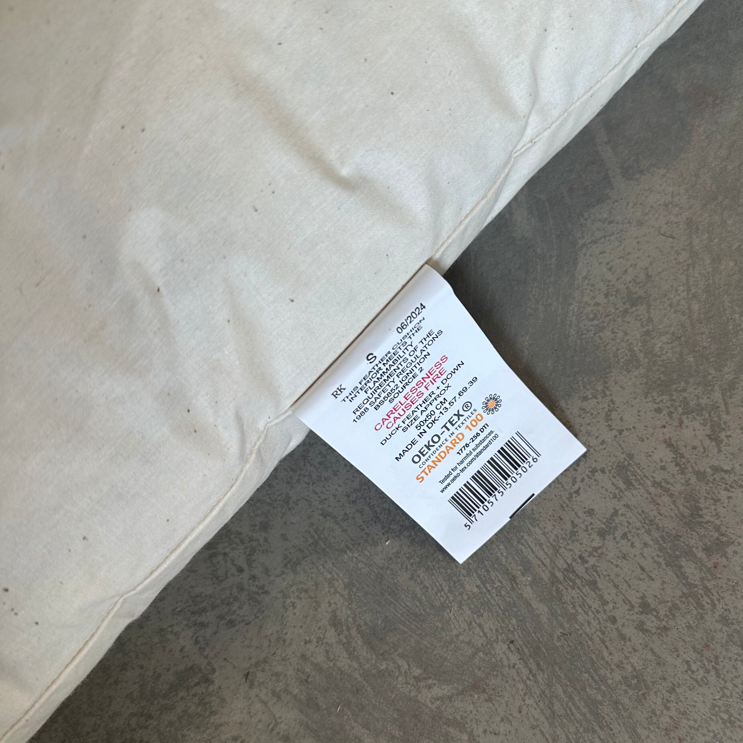 Monteringspude Oeko-Tex 50x50 cm.