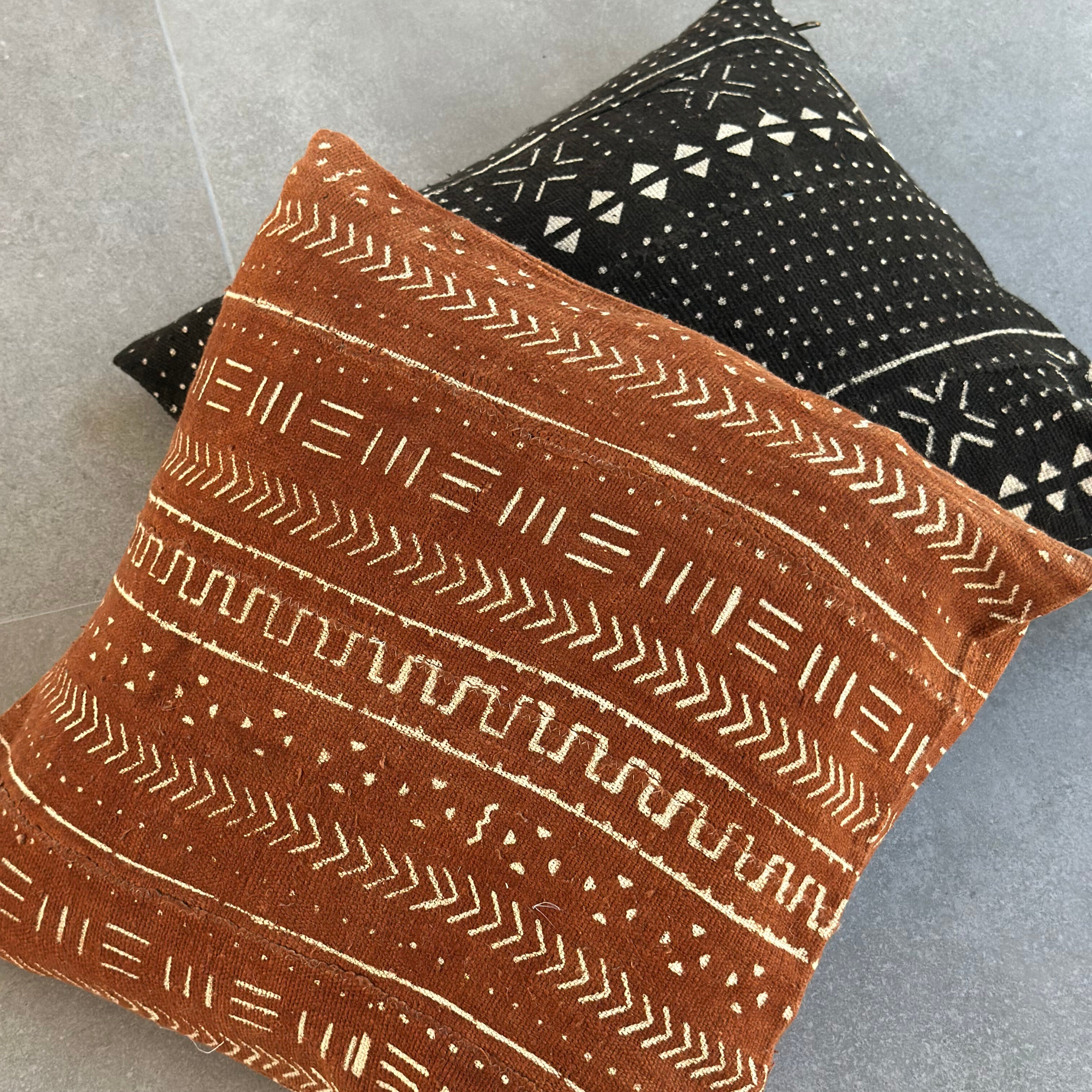 Bomuldspude fra Mali - 45x45 cm.