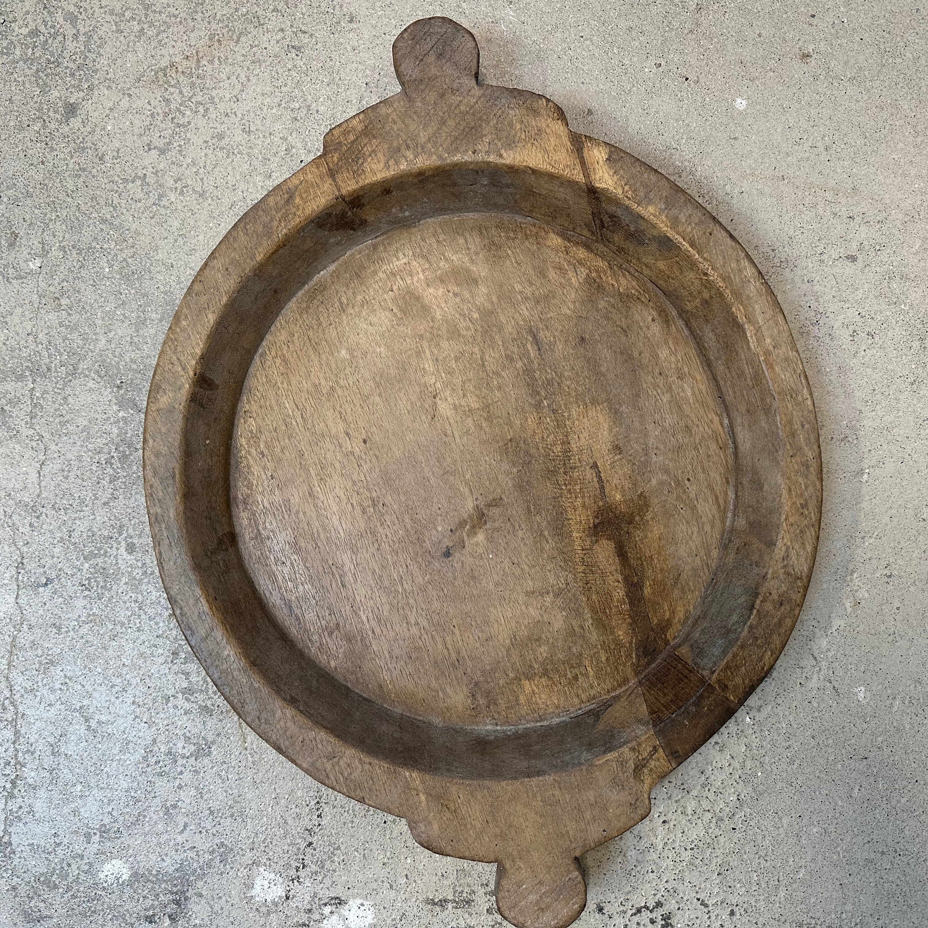 Vintage fad med hank i træ