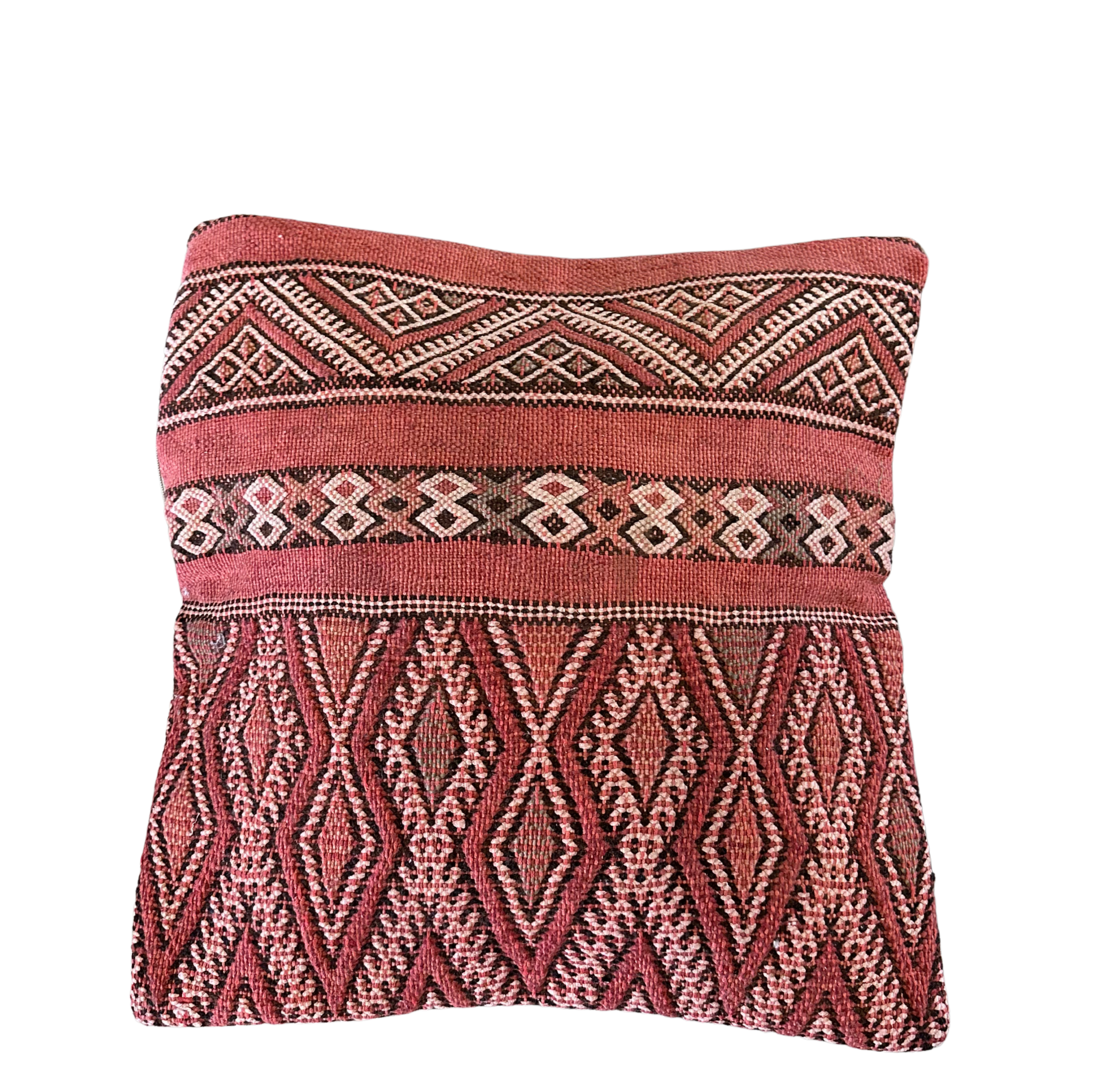 Vintage kelim pudebetræk 46 x 46 cm.
