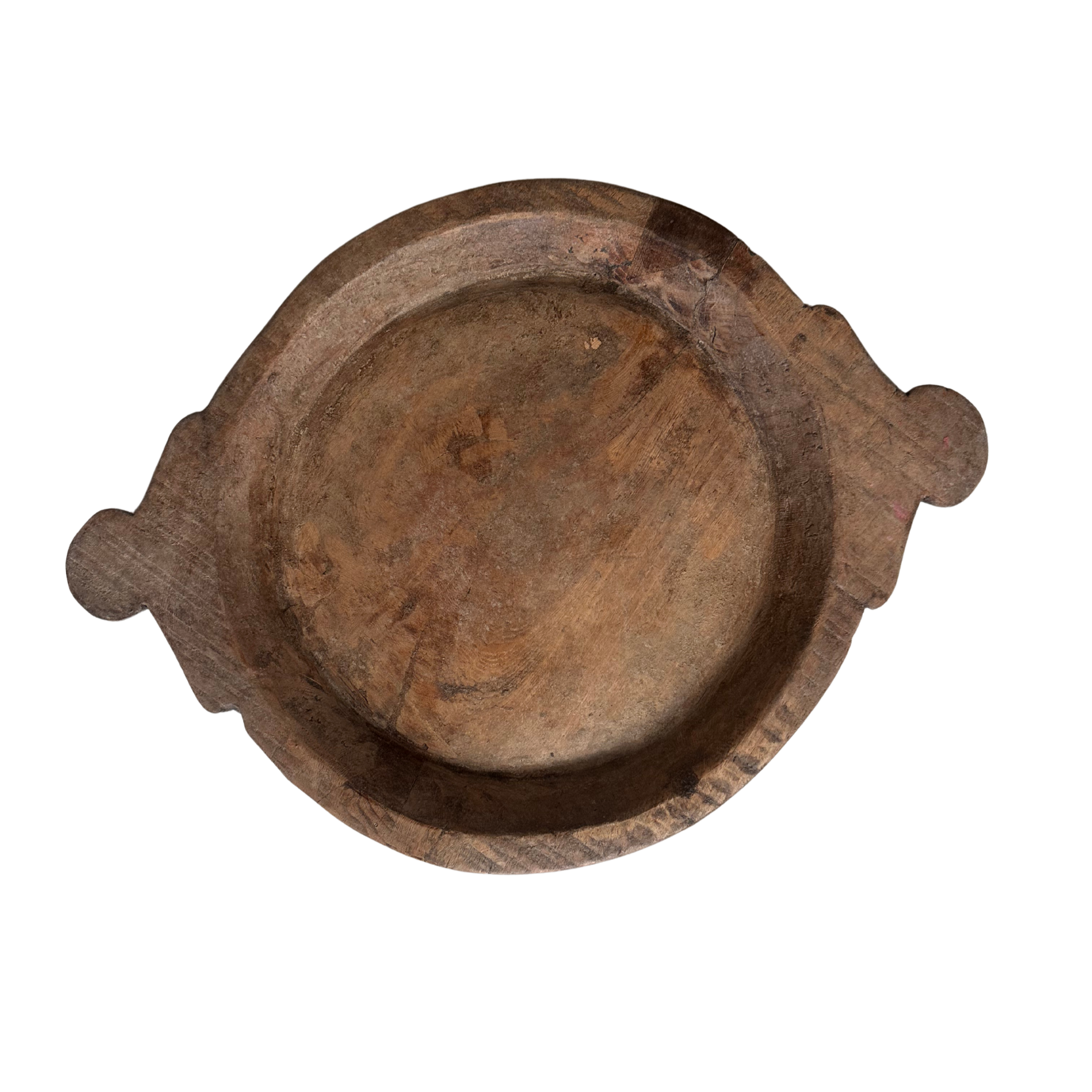 Vintage wooden tray with handle