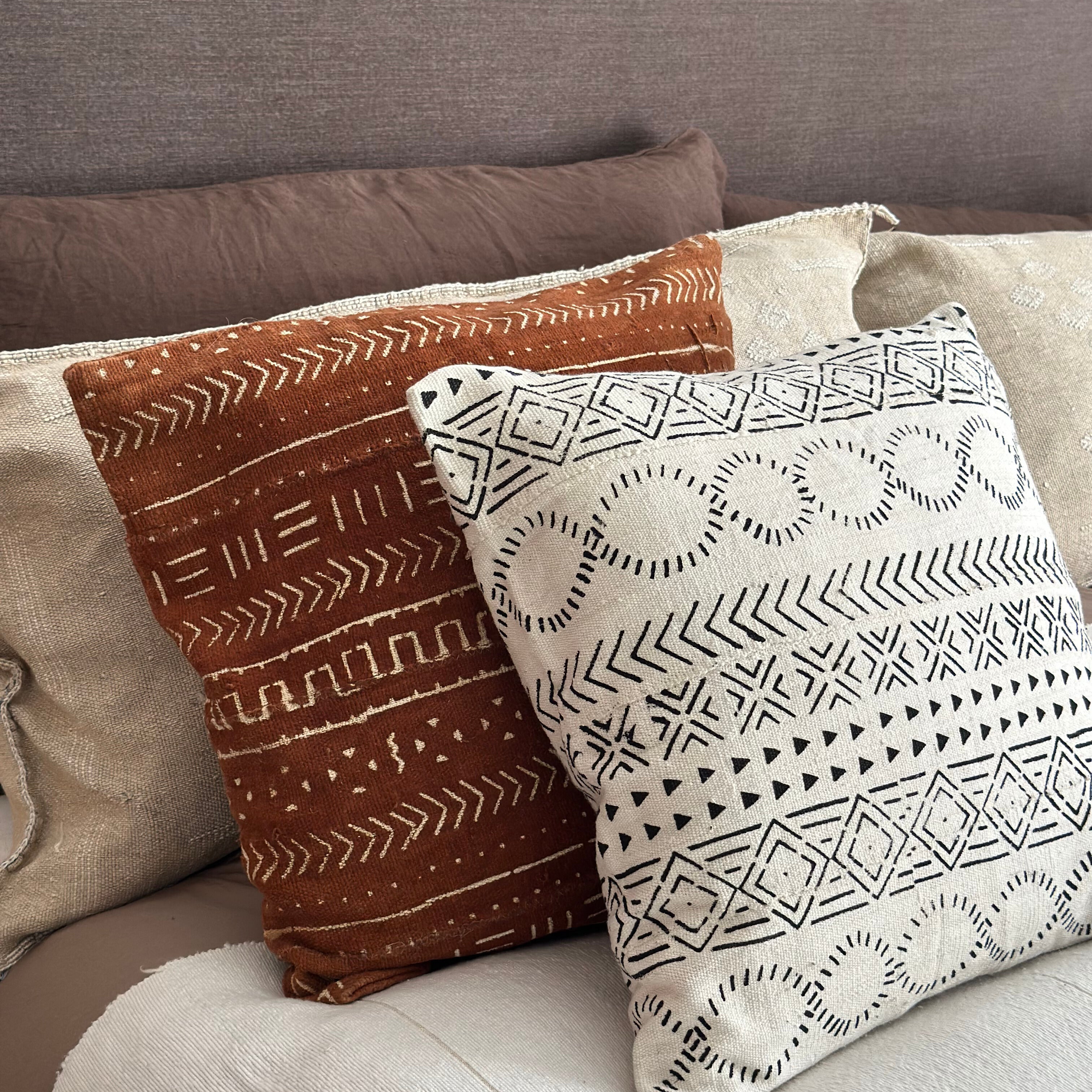 Bomuldspude fra Mali - 45x45 cm.