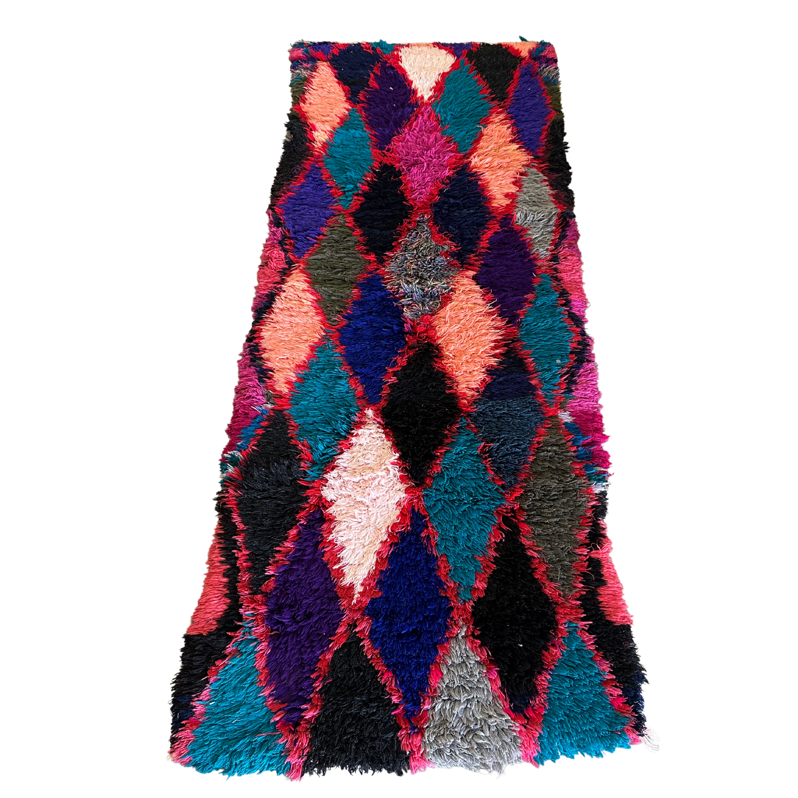 Boucherouite løber størrelse 66 x 180 cm.