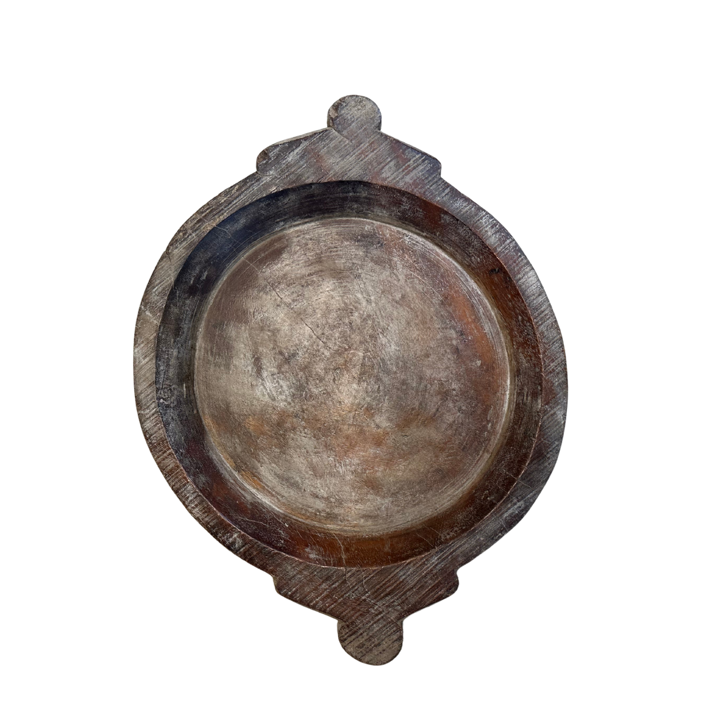 Vintage fad med hank i træ