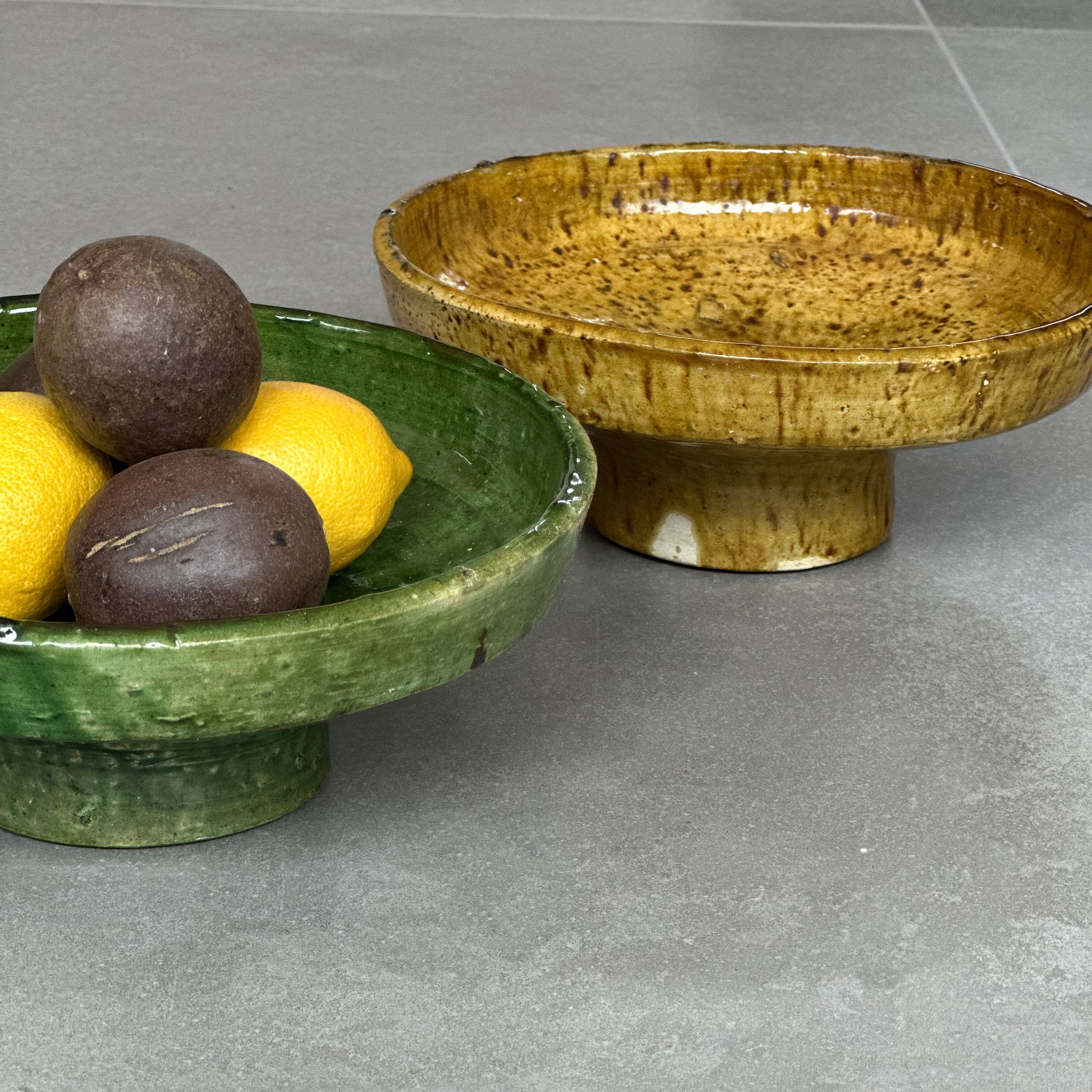 Tamegroute skål på opsats - 25 cm. i diameter