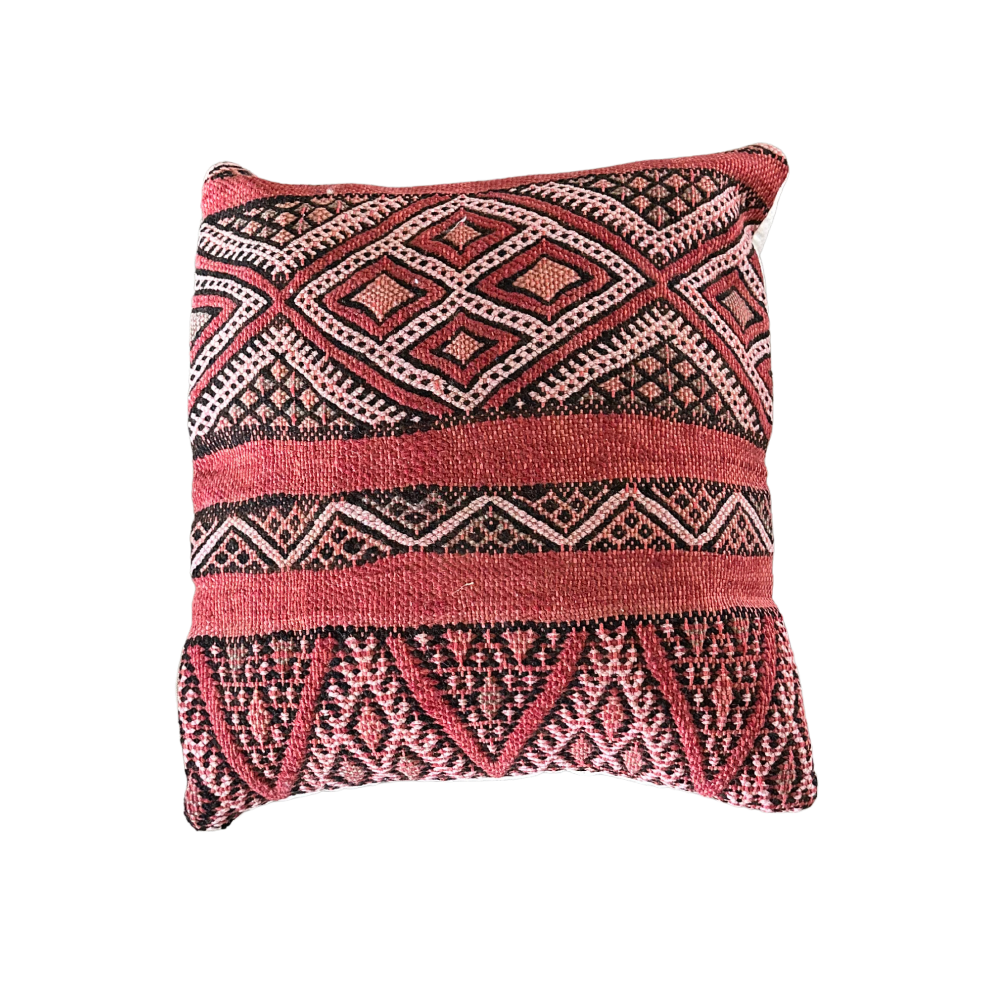 Vintage kelim pudebetræk ca. 40x40 cm.