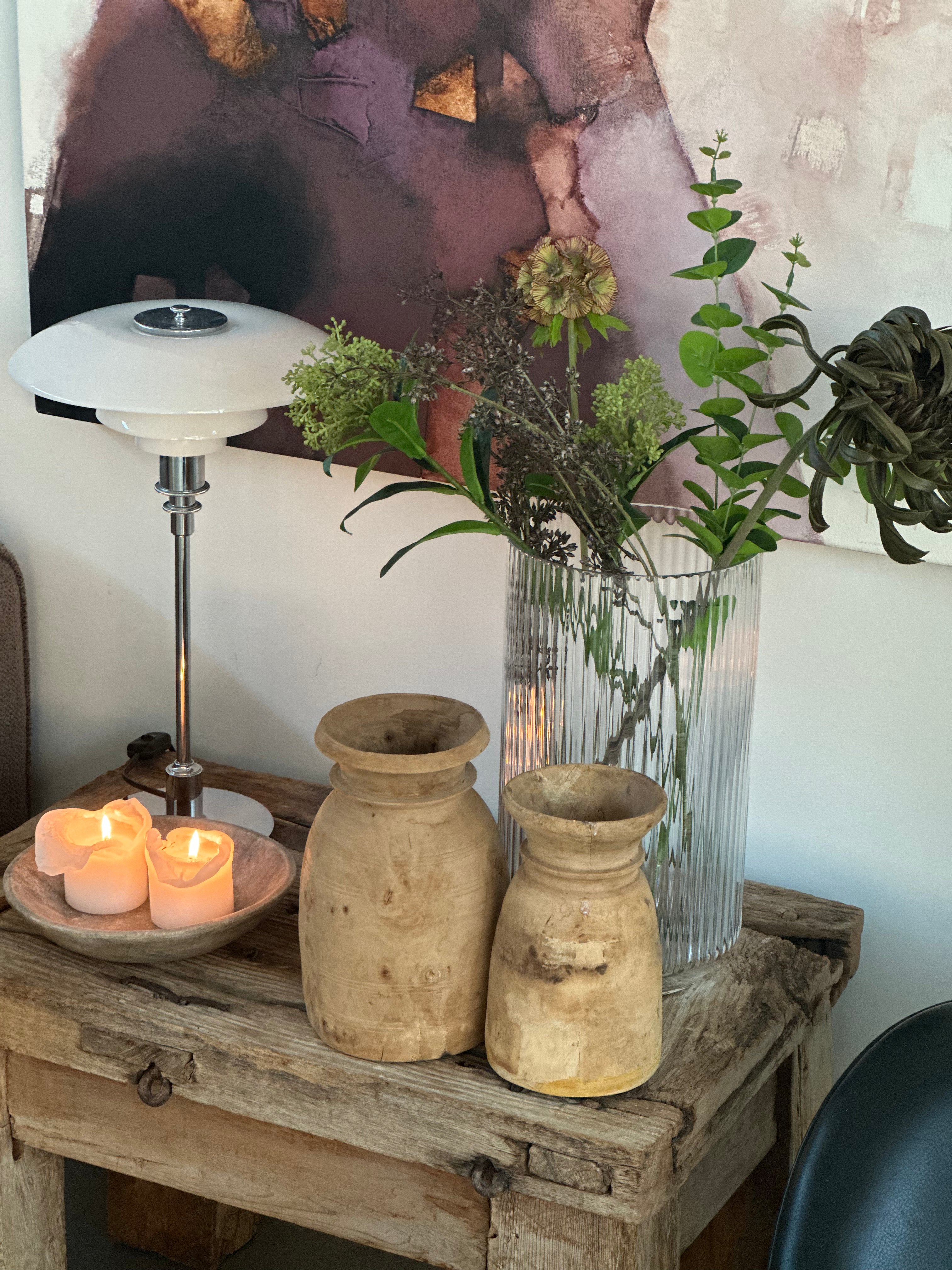 Antikke nepalske krukker - størrelse S (ca. 18-20 cm i høyden og 10 cm i diameter)