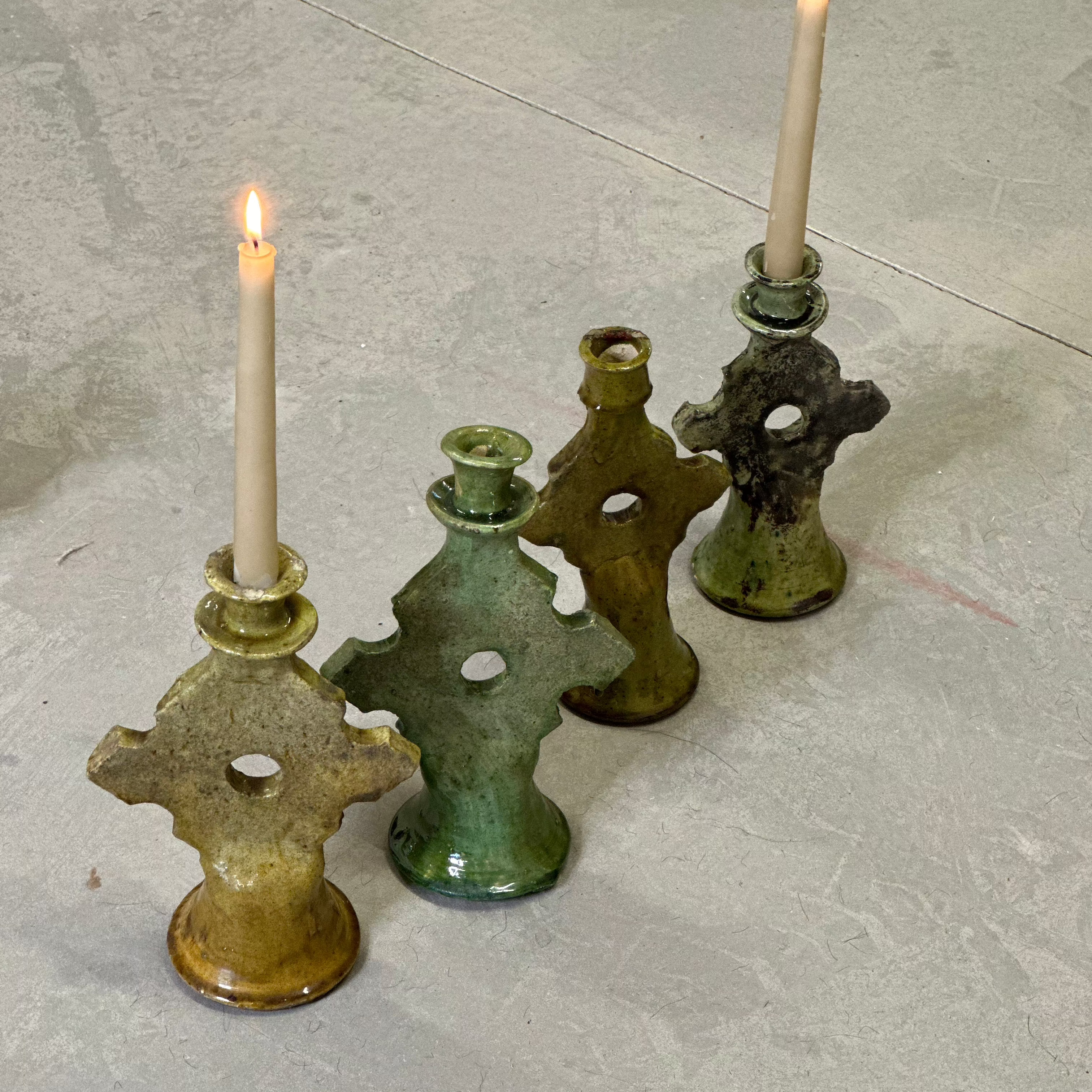 Tamegroute lysestage - ca 25 cm. høj