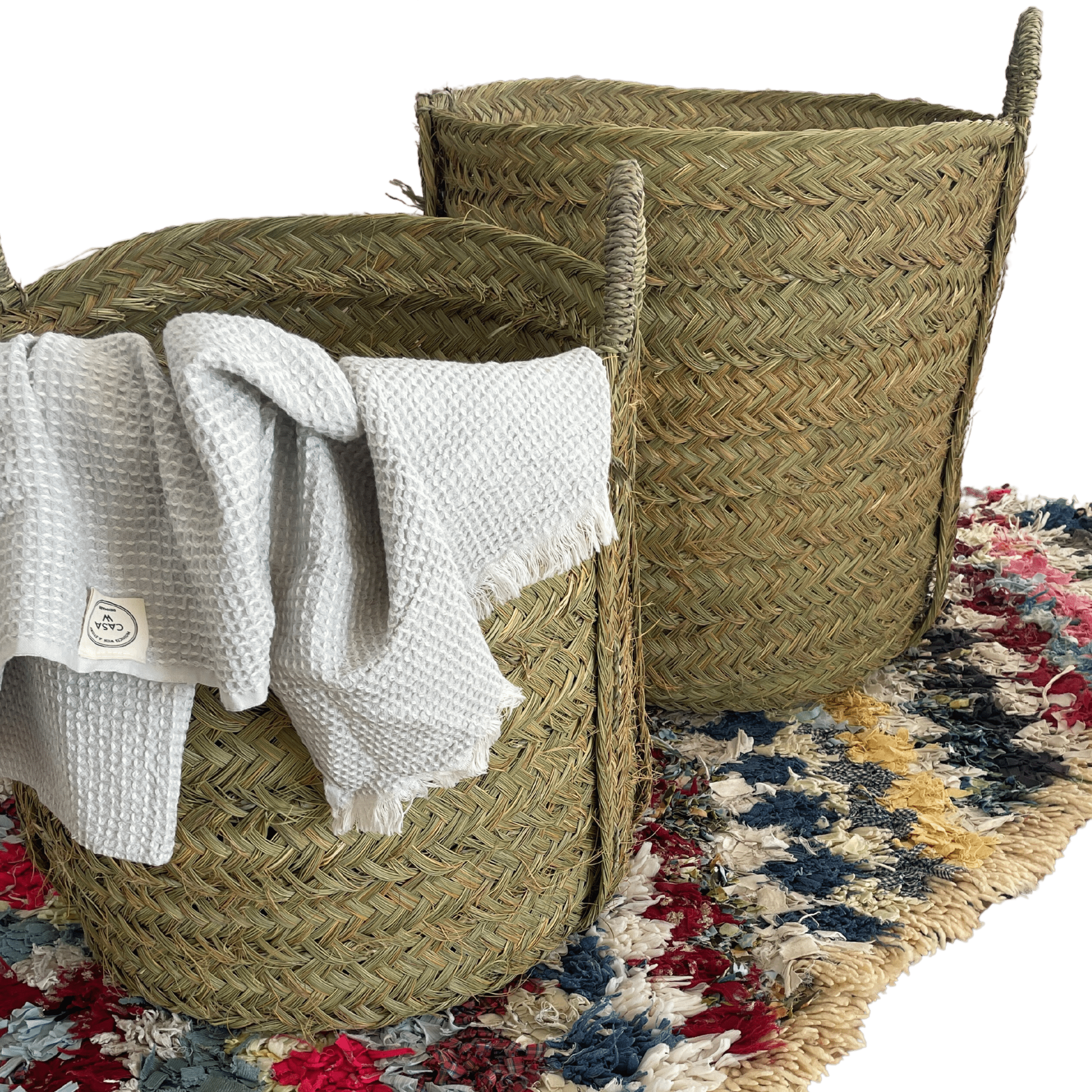 Opbevaringskurv - 55 cm høj og 60 cm. i diameter