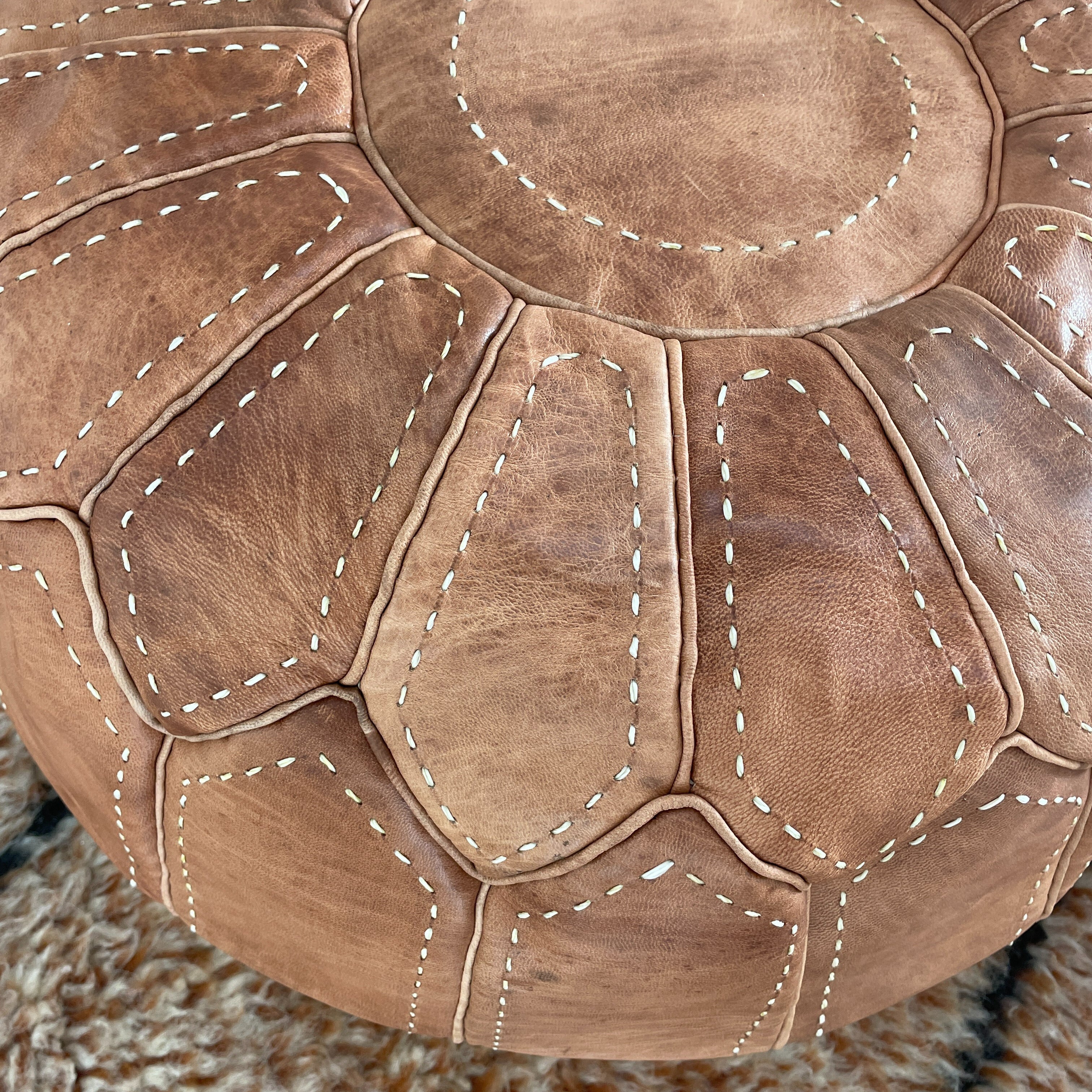 Morocco cushion/pouf - brown