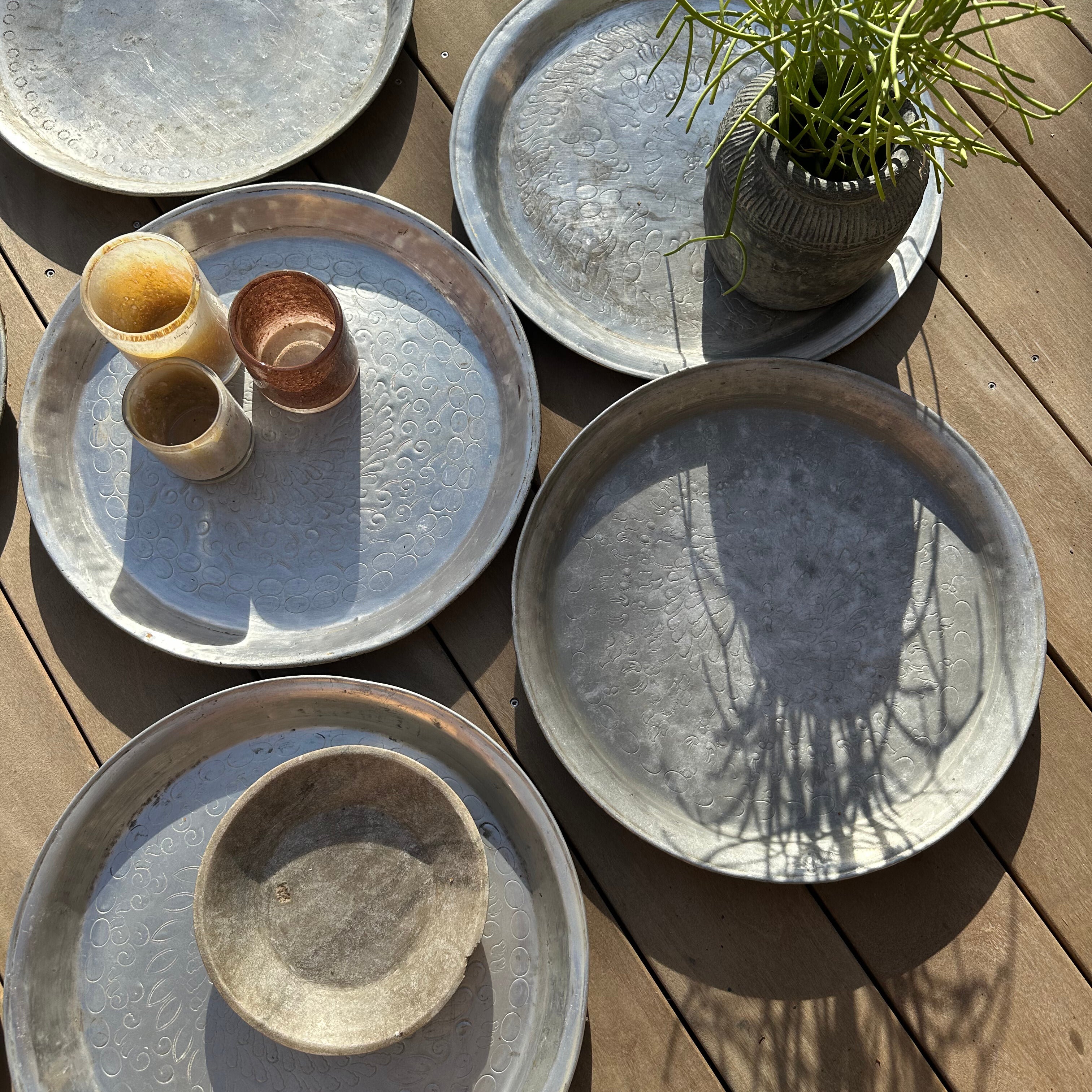 Marokkansk vintagebrett - 47 cm.