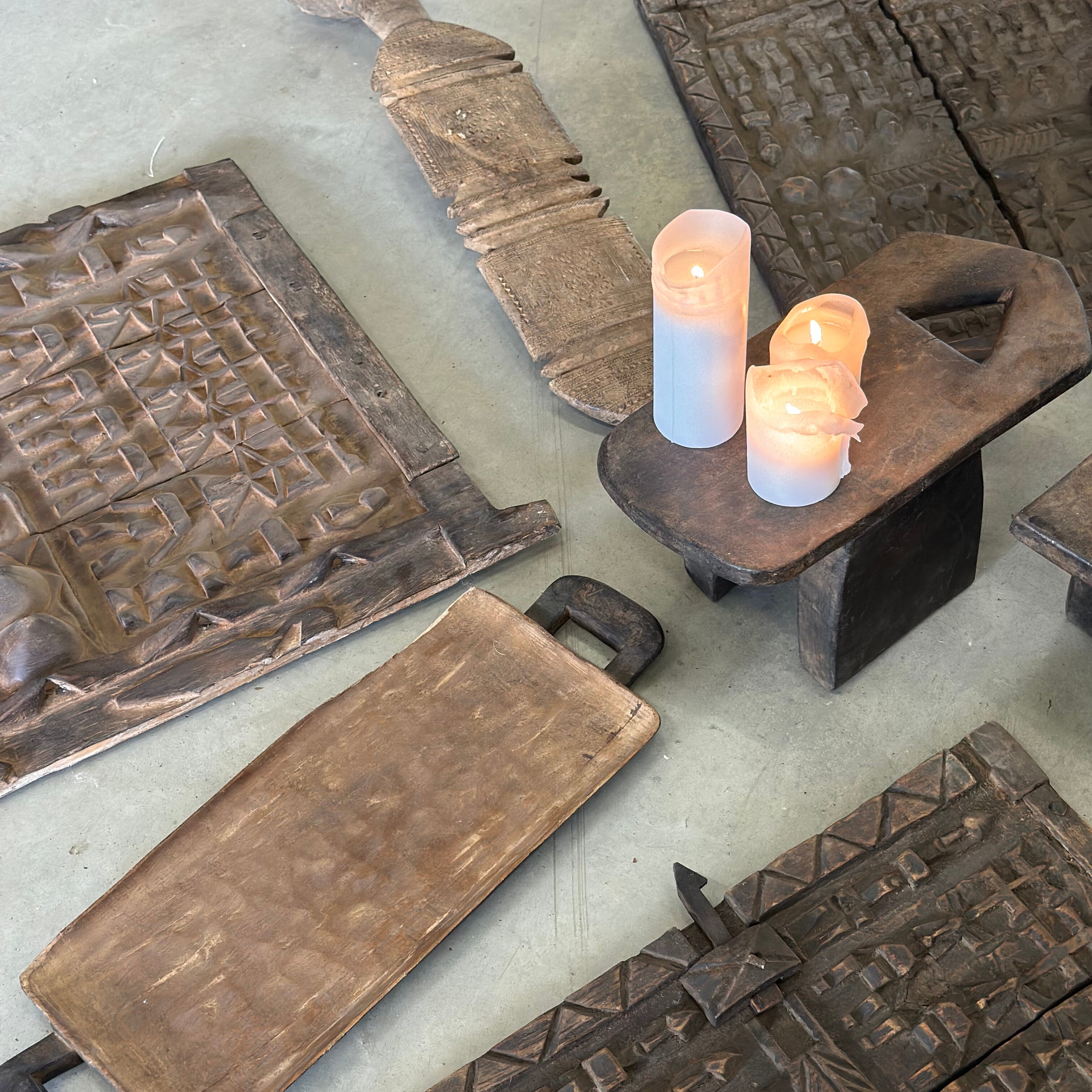 Vintage Mali dør - størrelse 42x59 cm.