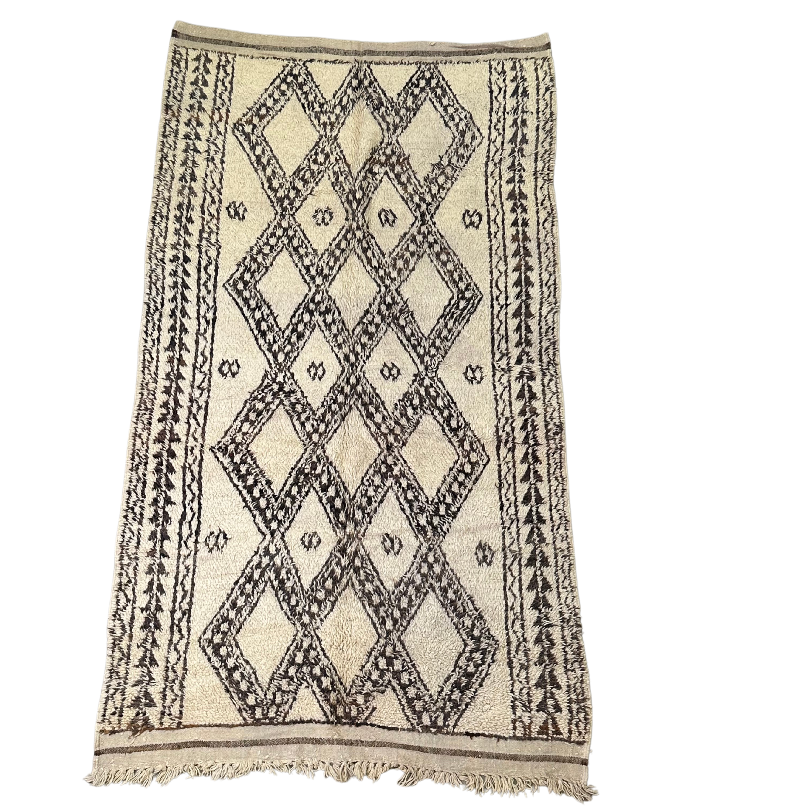 Vintage Mamousha Beni Ourain rug - size 176 x 312 cm.