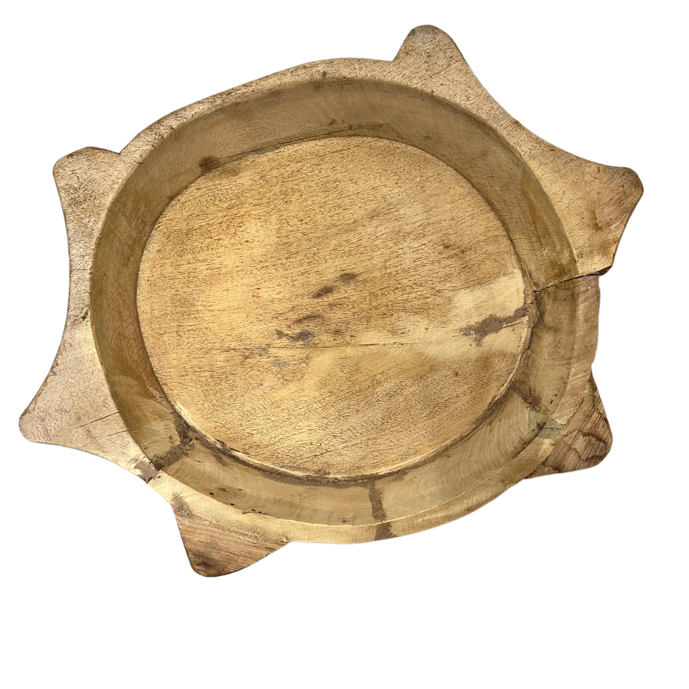 Vintage fad med hank i træ