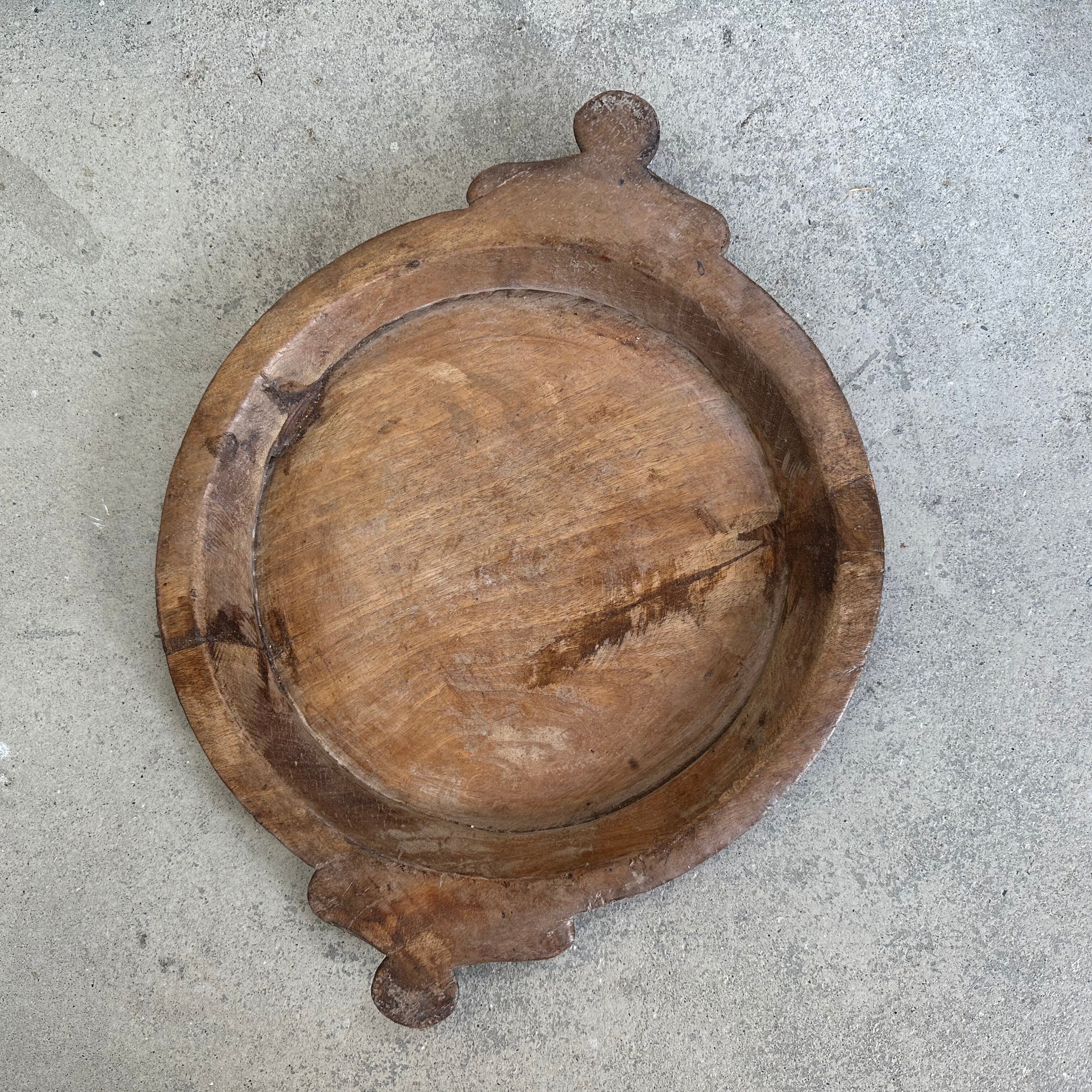 Vintage fad med hank i træ