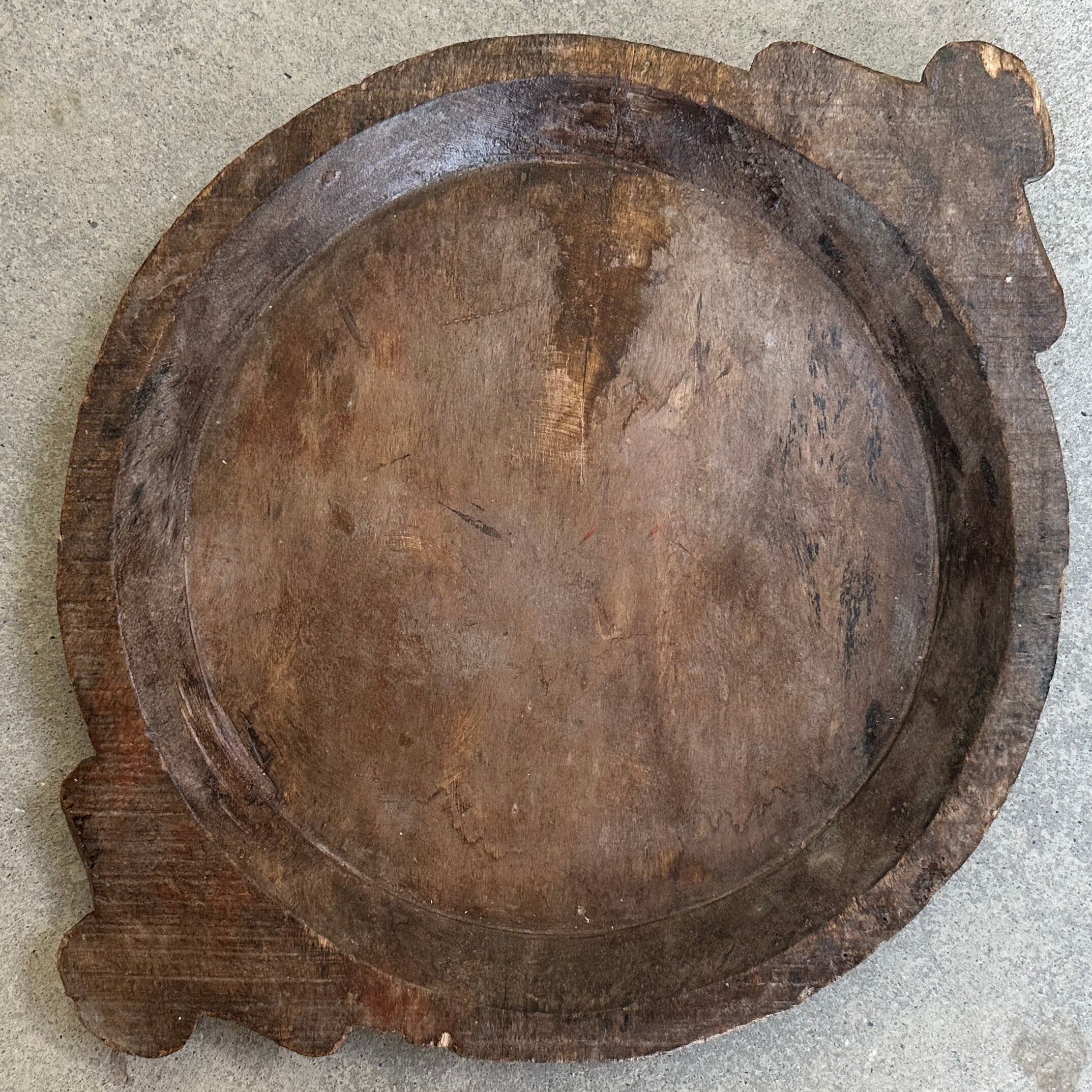 Vintage fad med hank i træ