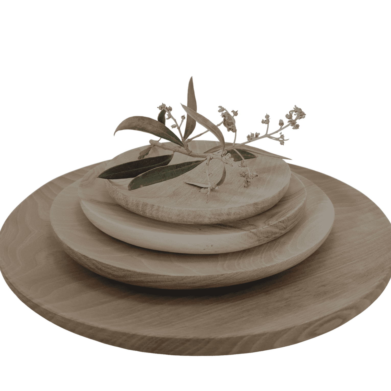 Fad i valnøddetræ - 13 cm