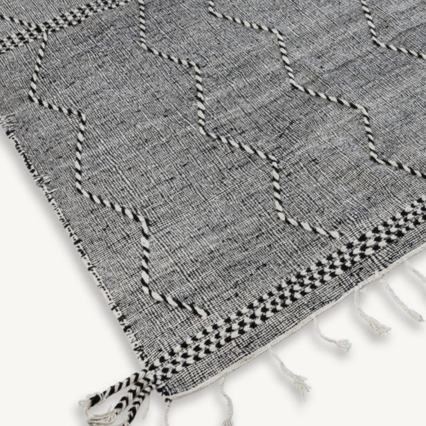 Uldtæppe 200 x 300 cm. - Zanafi