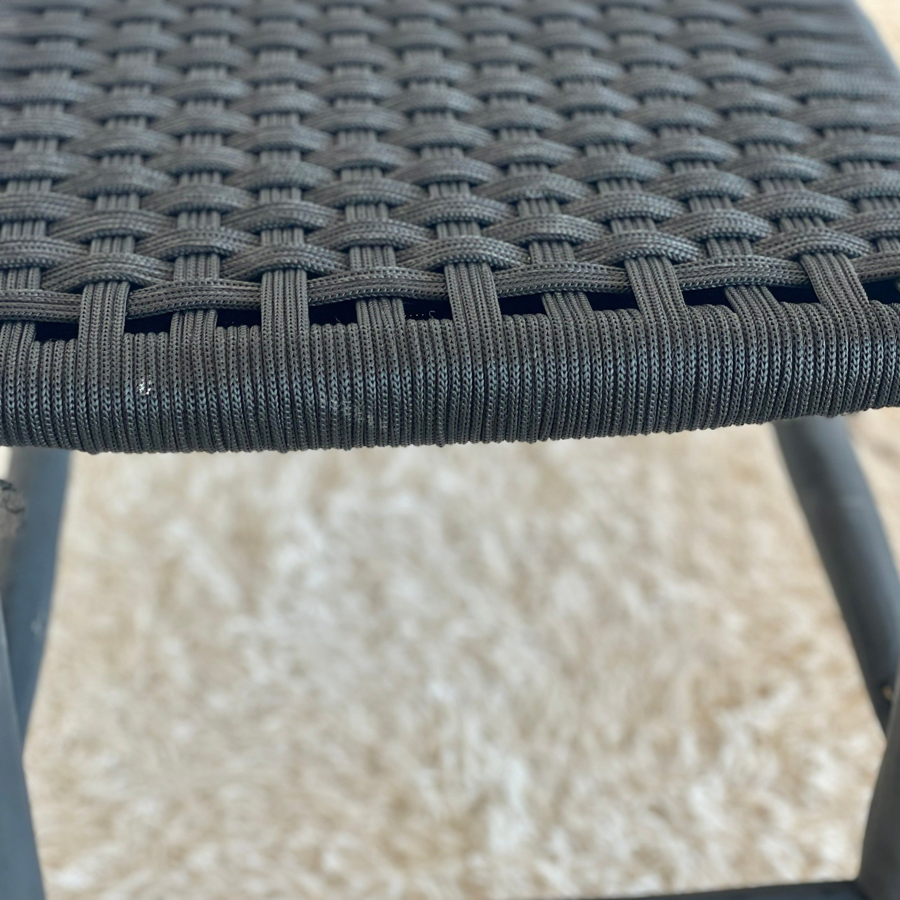 Bænk med nylonsæde - sort