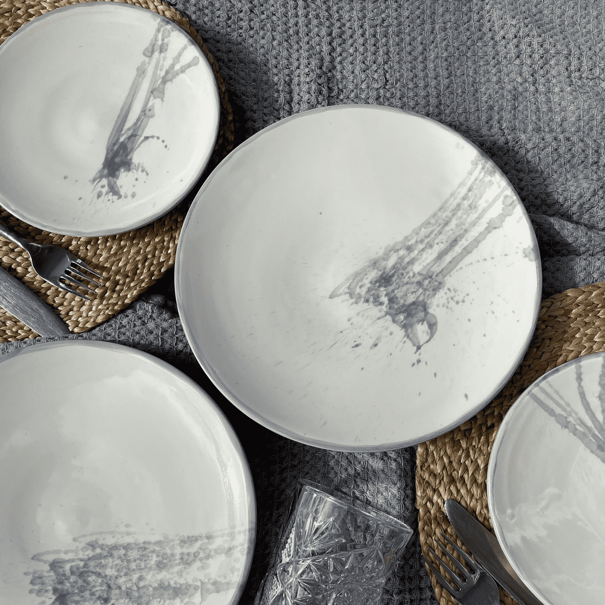 SPLASH keramisk tallerken - lunsj