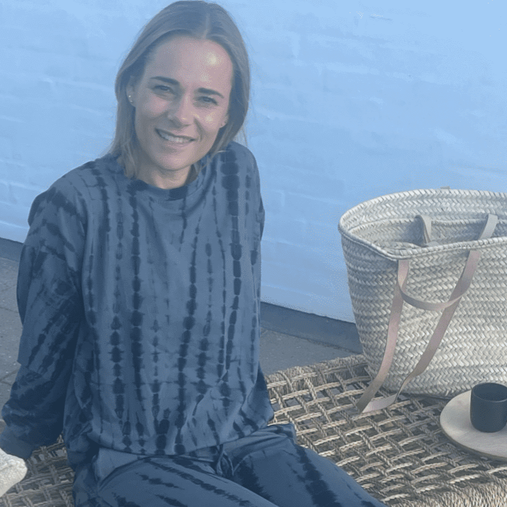 Loungewear - Tie Dye bluse i bambus/elastan