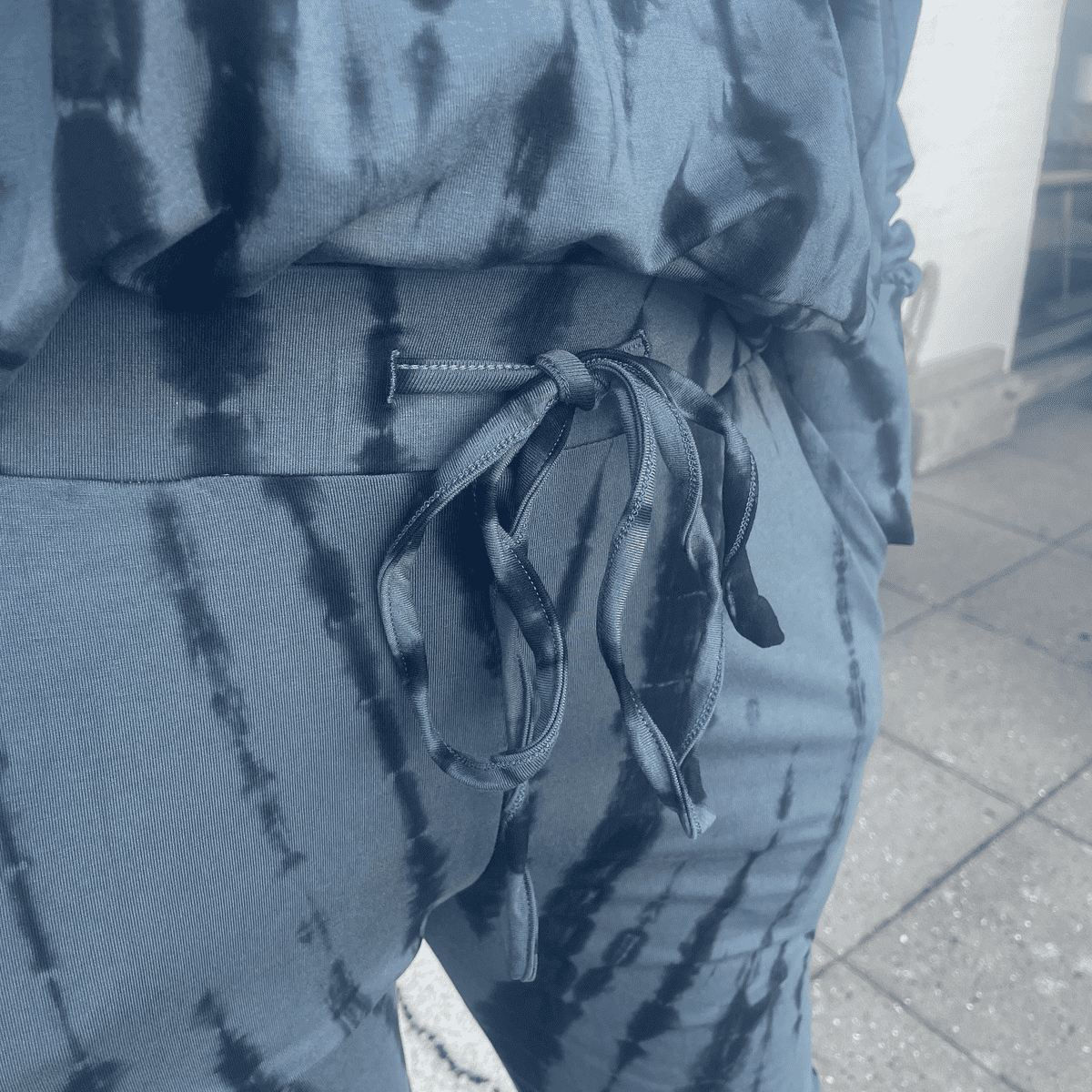 Loungewear - Tie Dye bukser i bambus/elastan