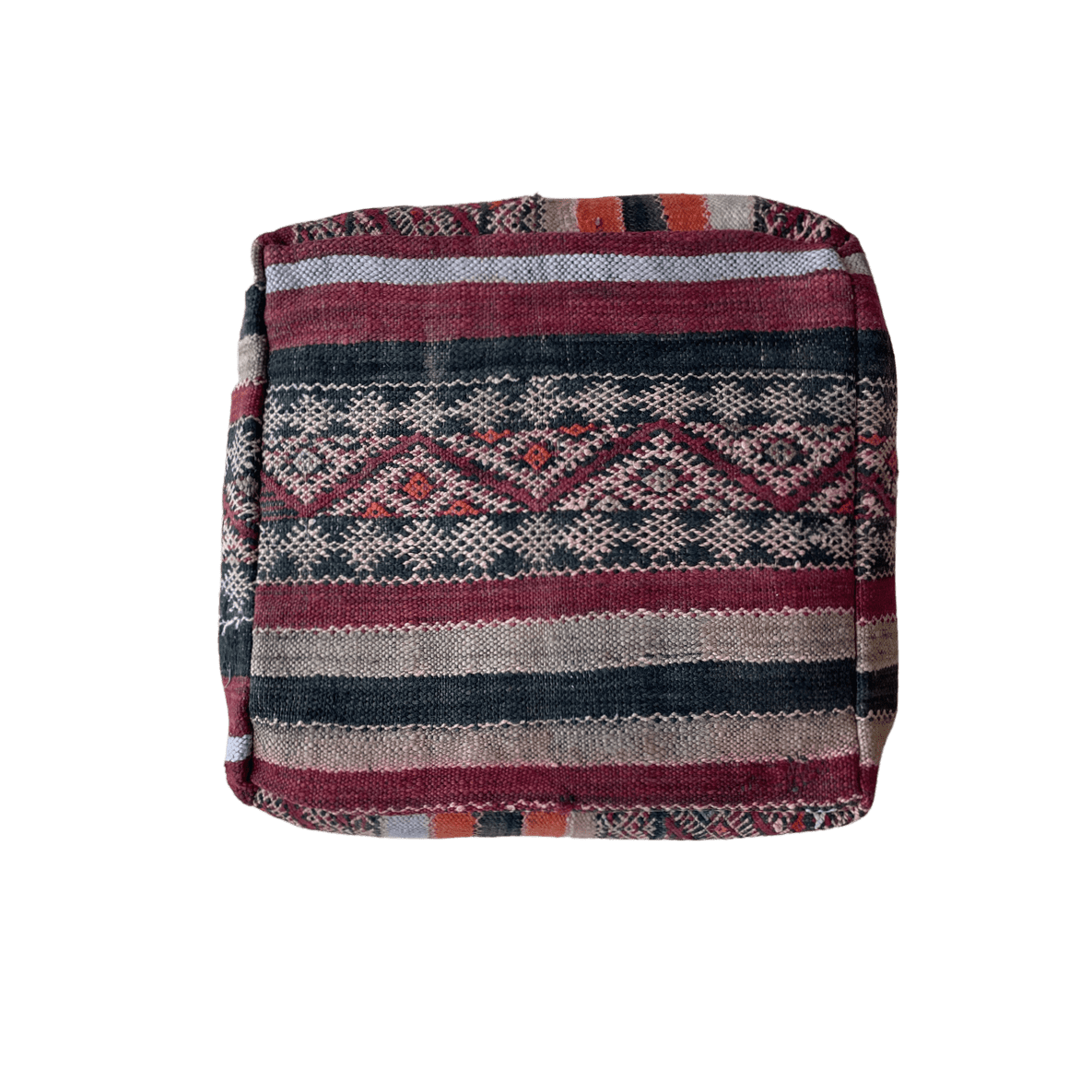 Puff i kelim - størrelse 50 x 50 x 15 cm.