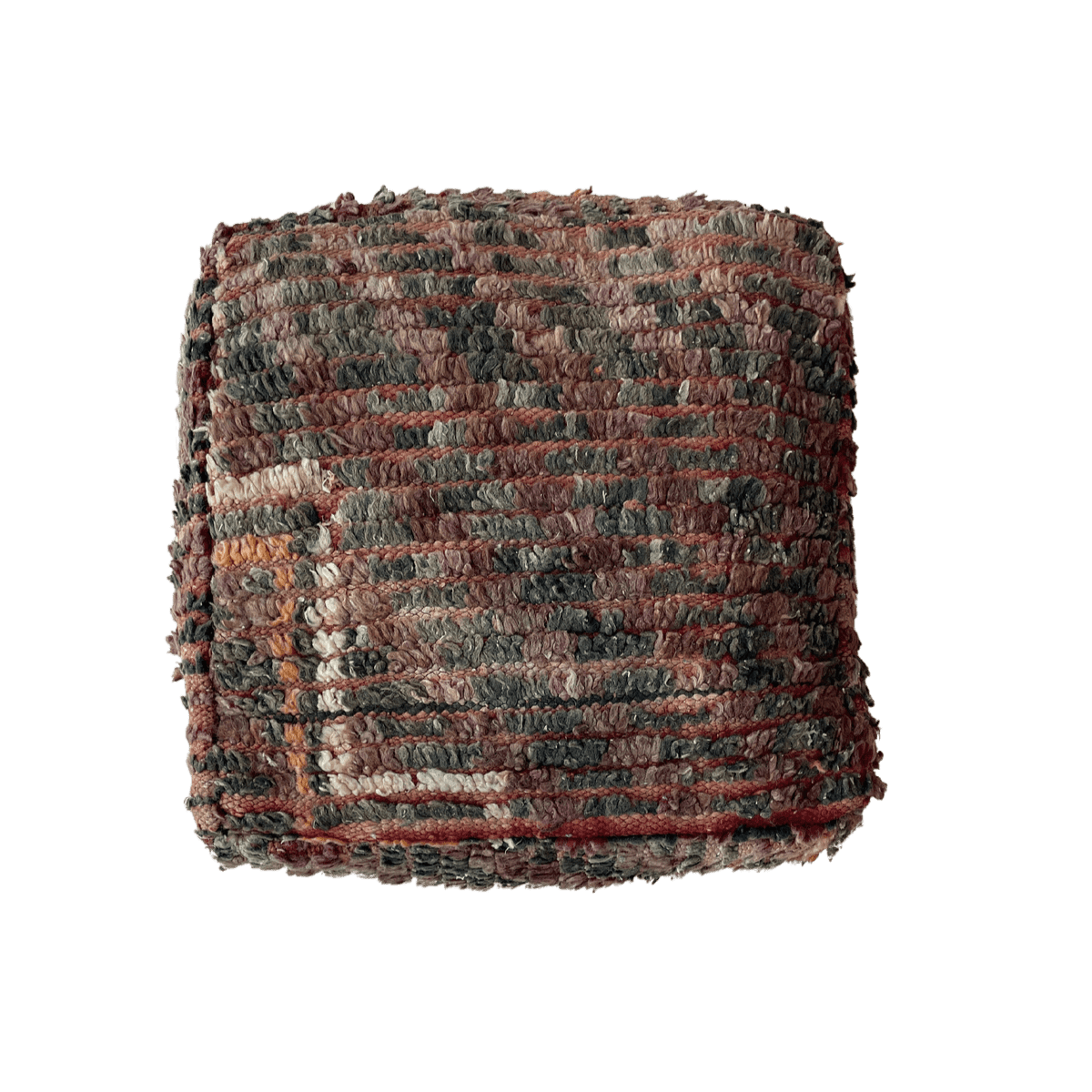 Vintage puff - størrelse 50x50x15 cm.