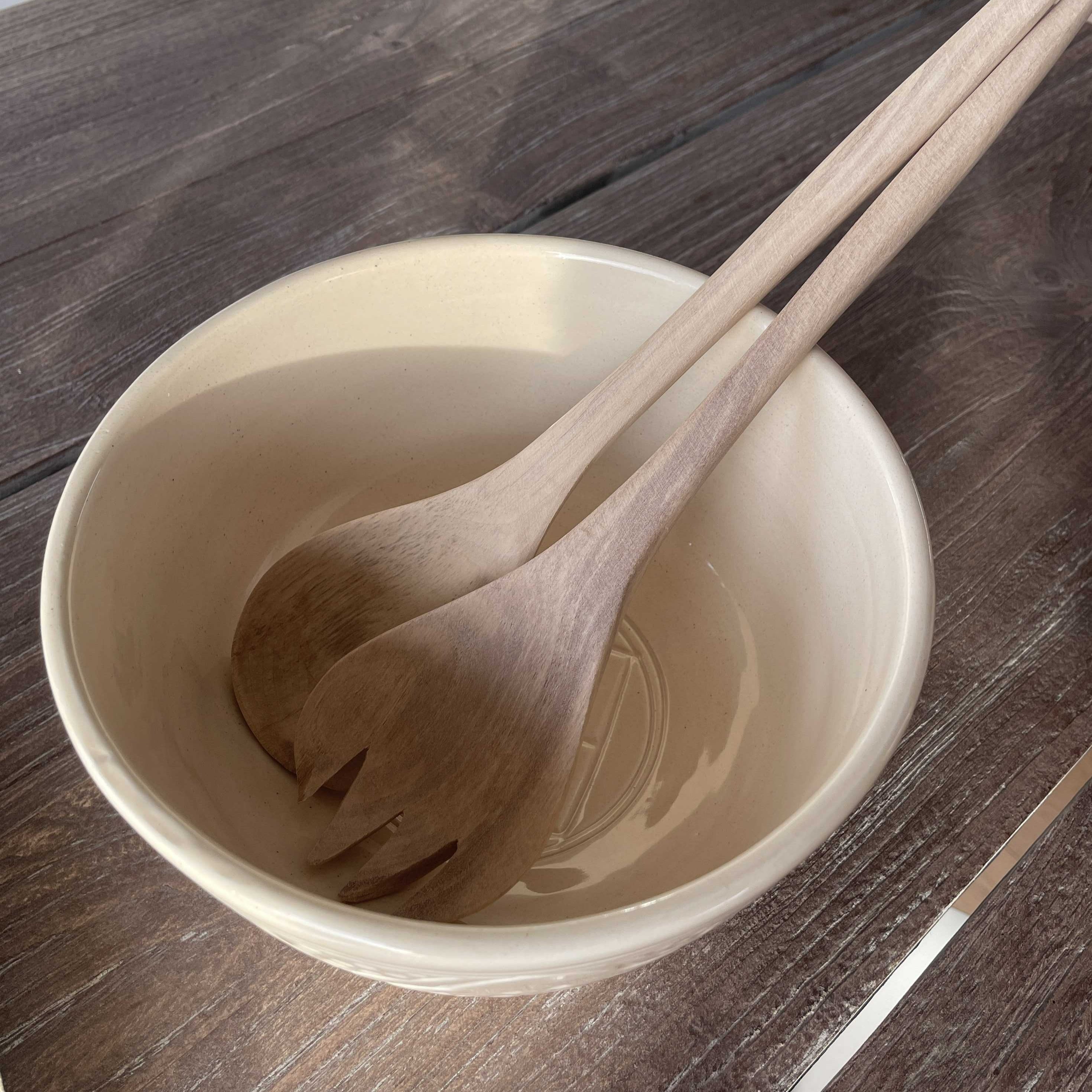 Salatbestik - valnøddetræ