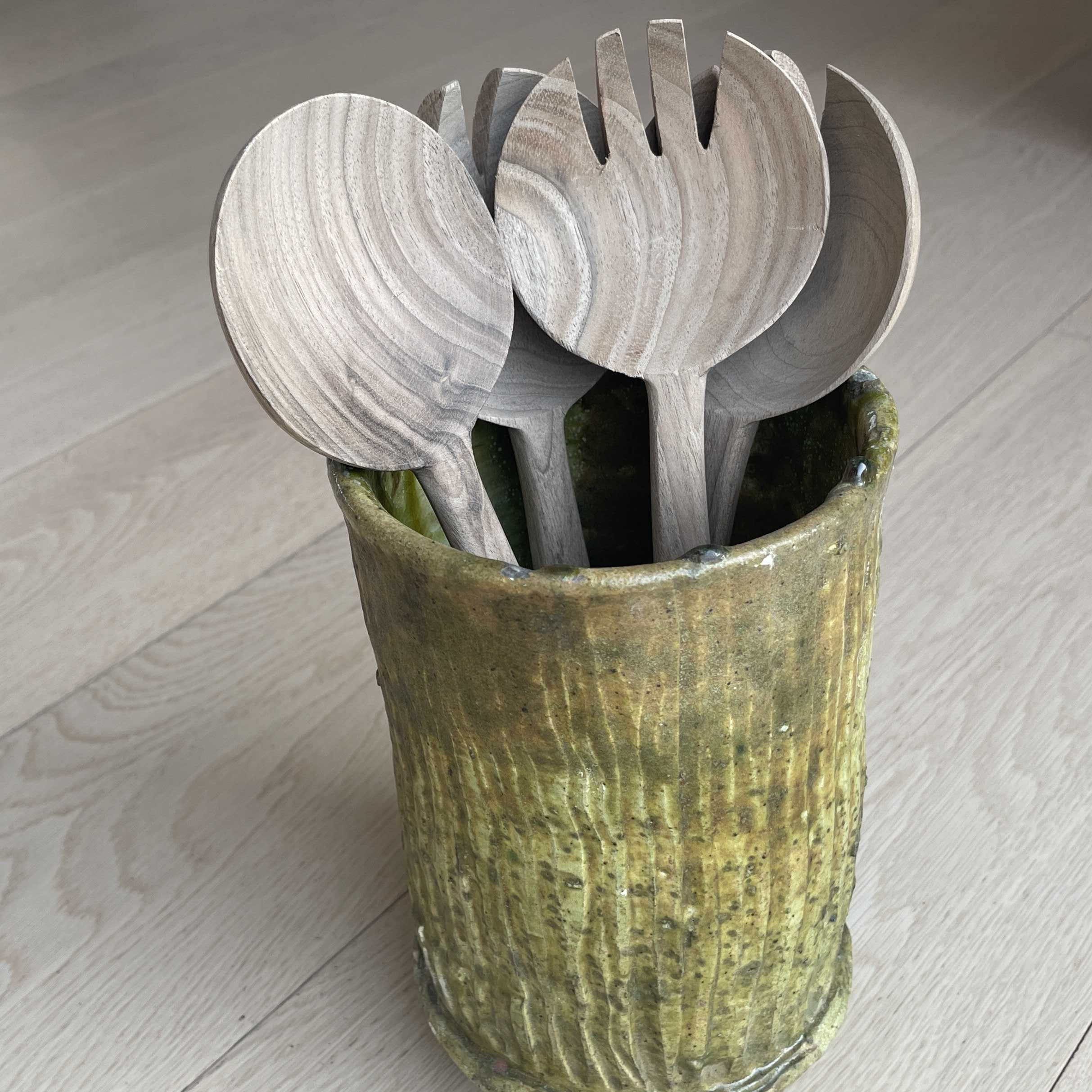 Salatbestik - valnøddetræ