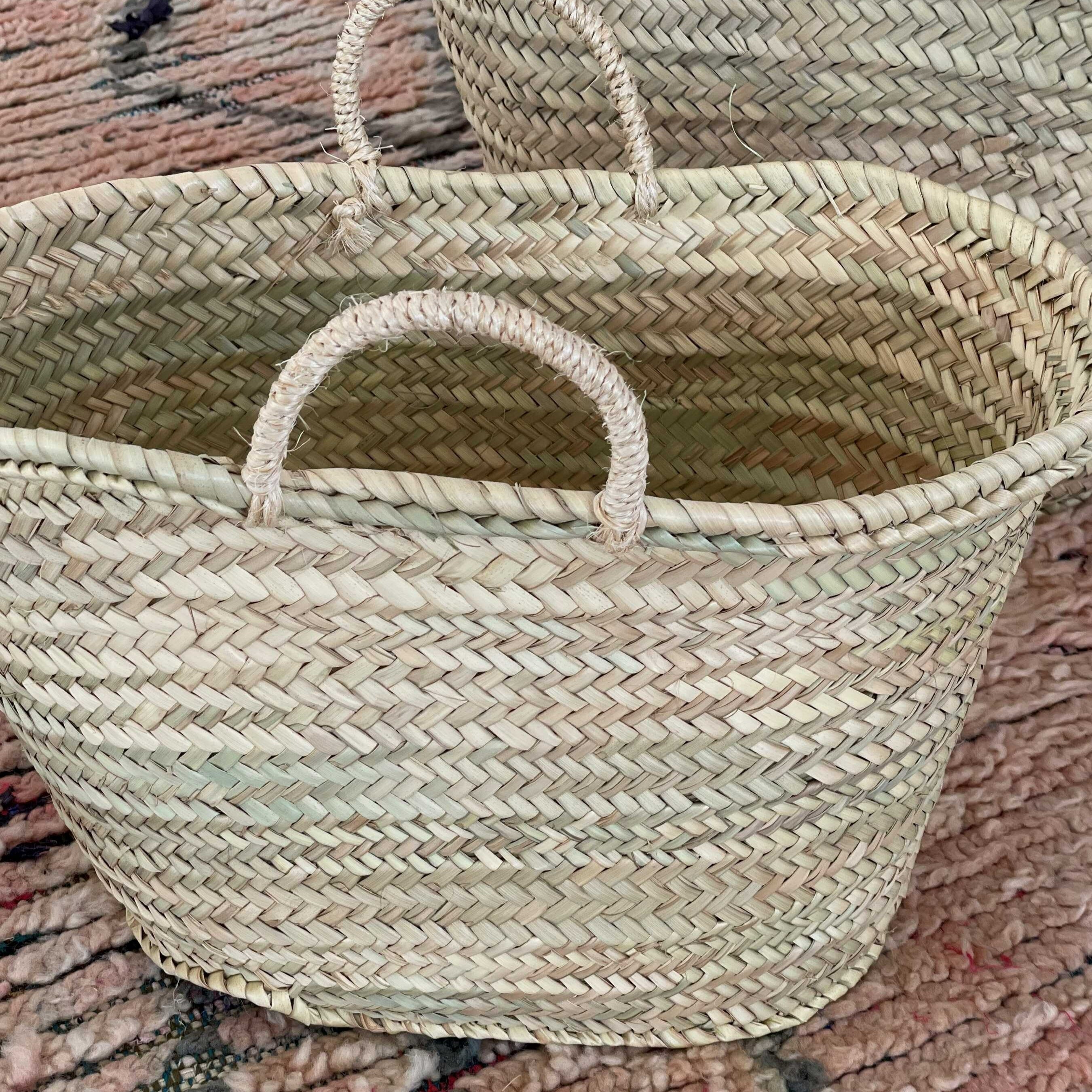 Markedskurv med håndtag - 45 cm. bred i toppen