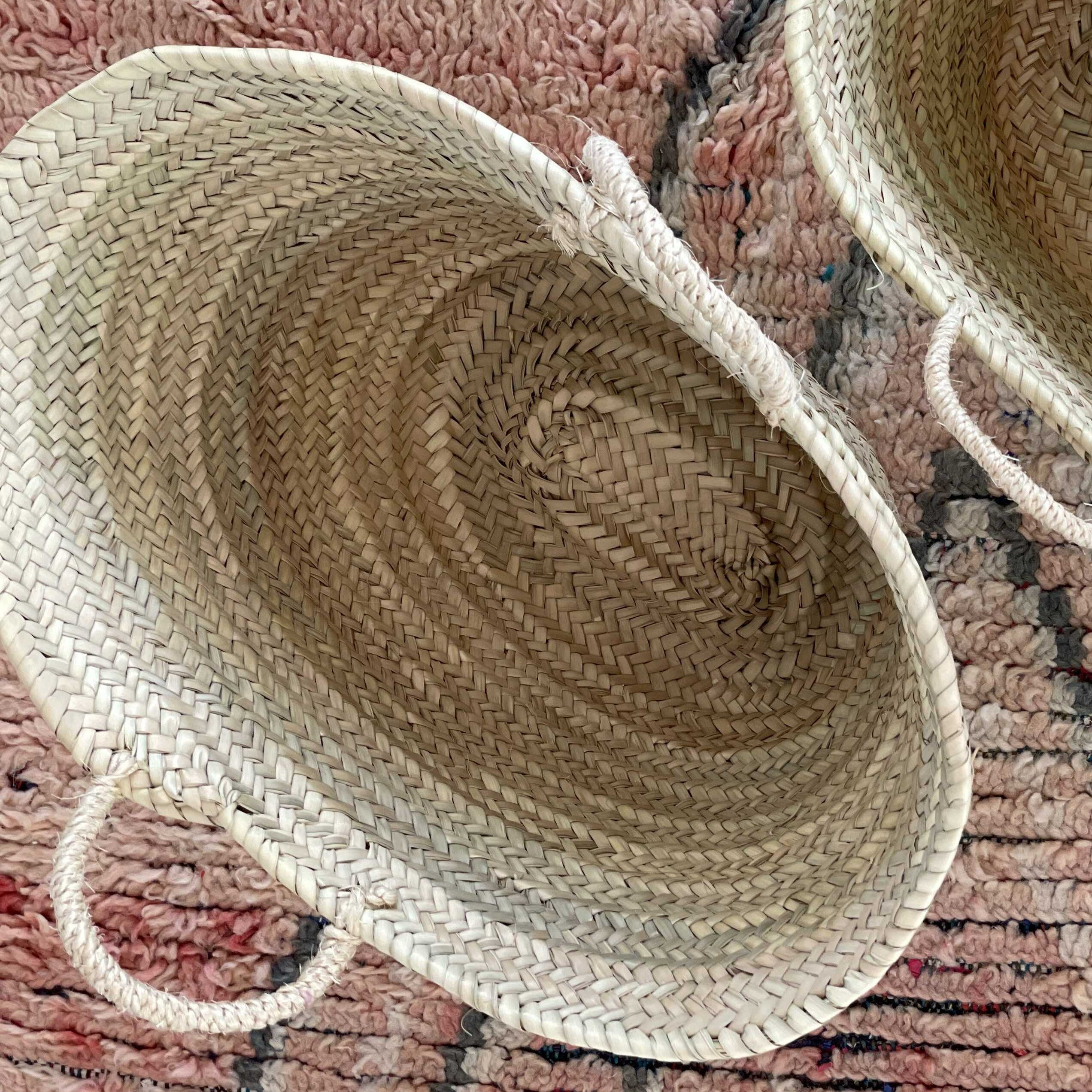 Markedskurv med håndtag - 45 cm. bred i toppen