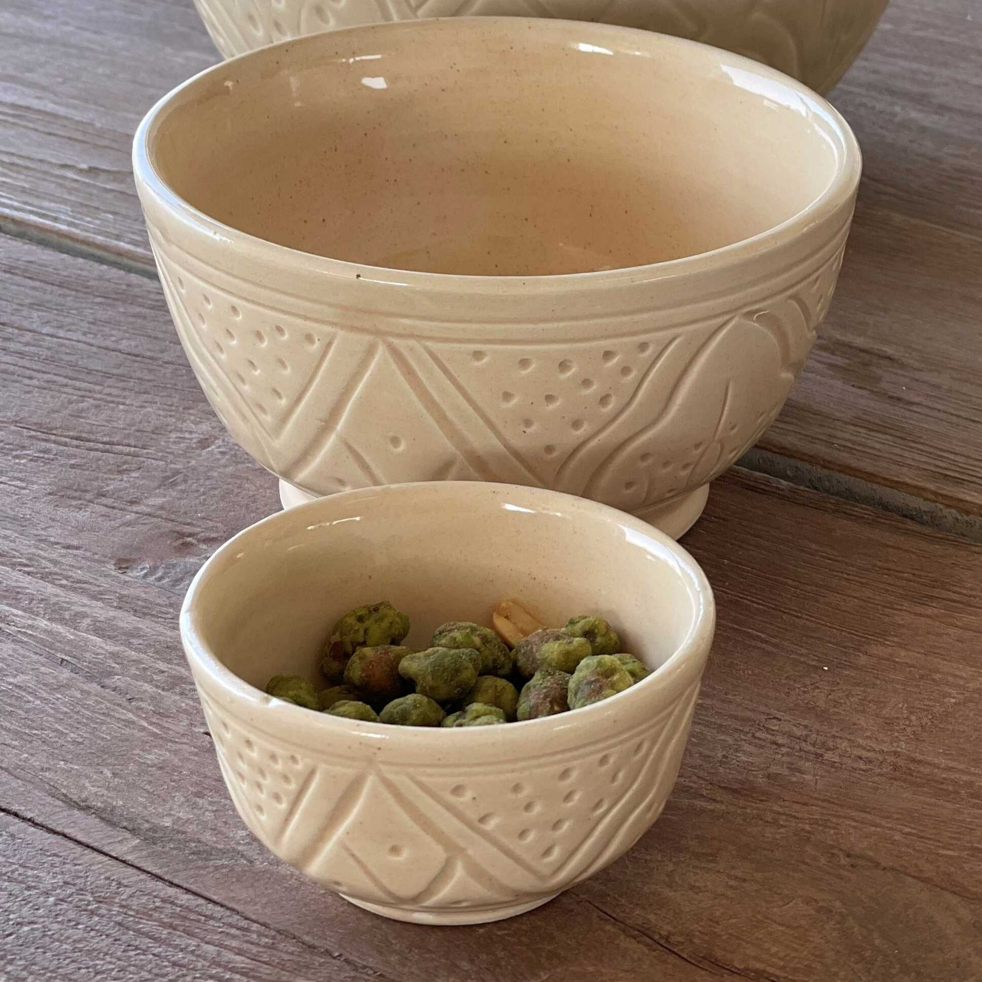 BOHEMO Skål i keramik - mellem