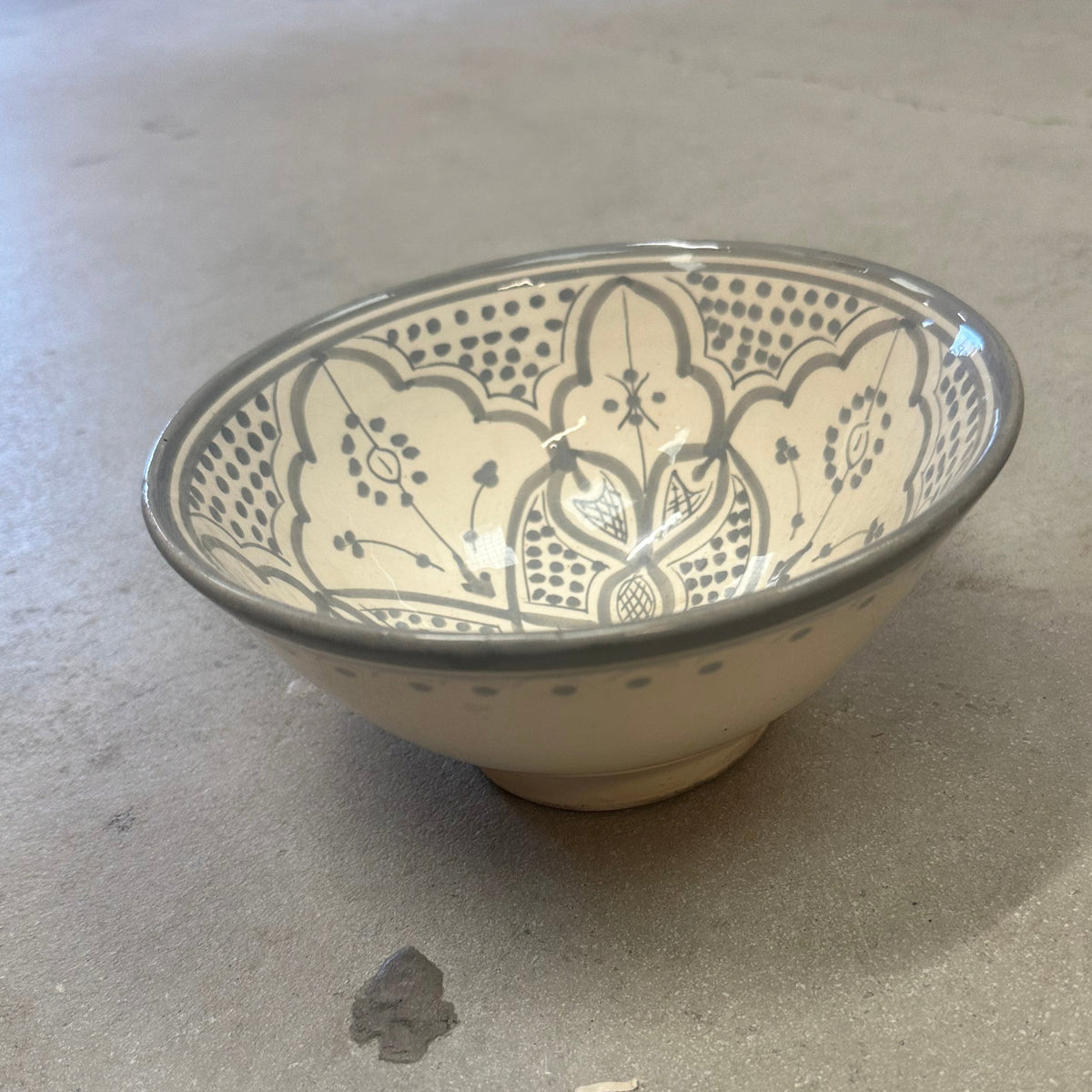 Safi skål - grå - 15 cm. D/ 7 cm. H.