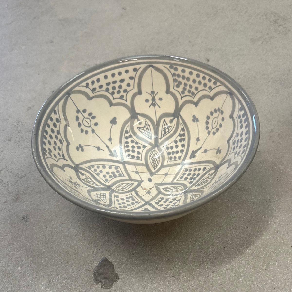 Safi skål - grå - 15 cm. D/ 7 cm. H.