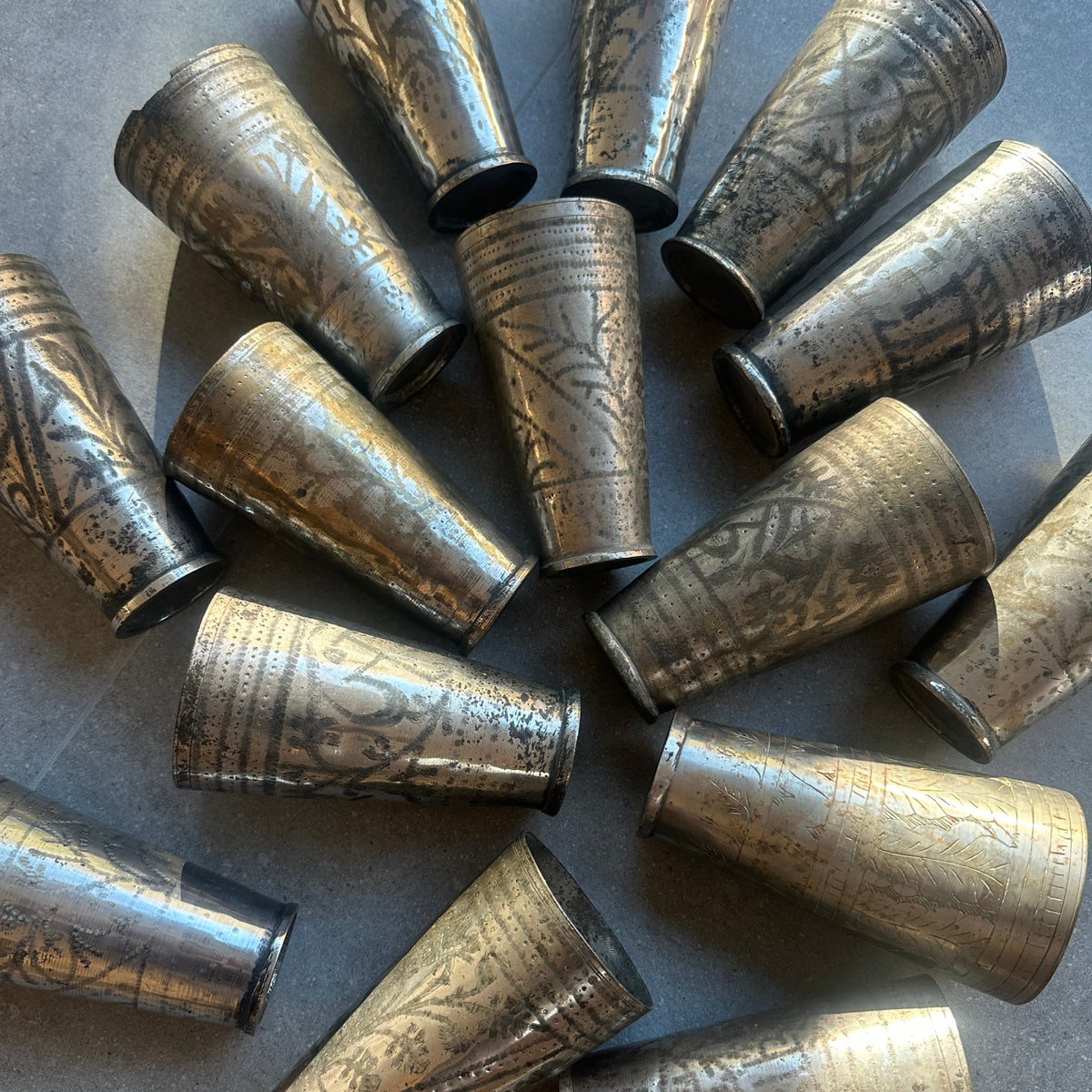 Vintage Lassi krus i messing – Indien