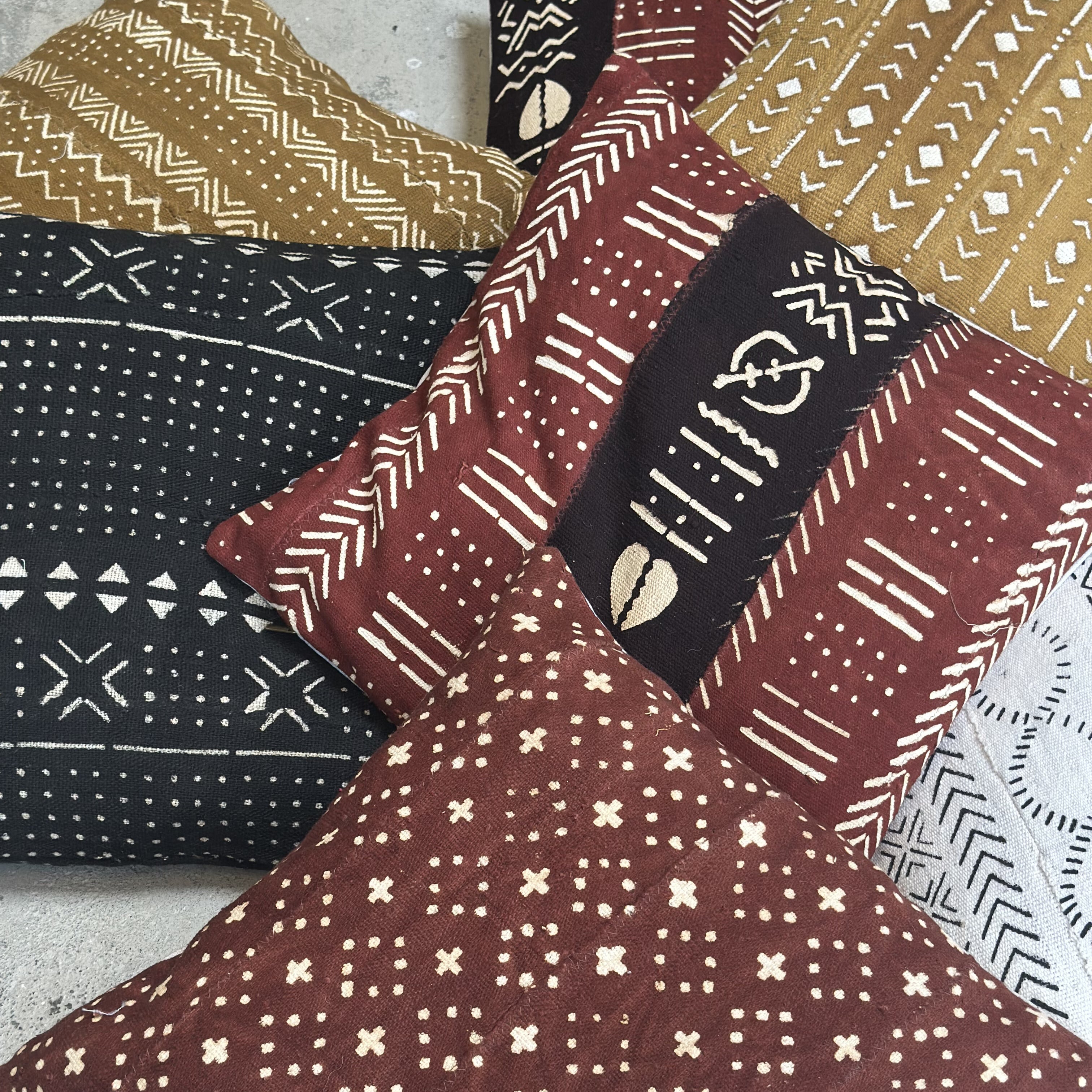 Bomuldspude fra Mali - 45x45 cm.