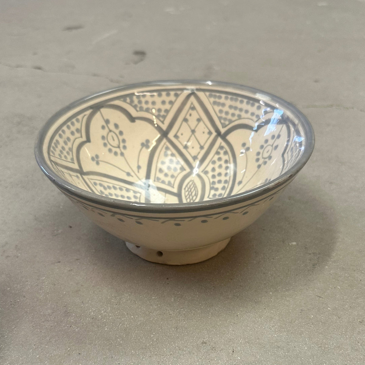 Safi skål - grå - 15 cm. D/ 7 cm. H.