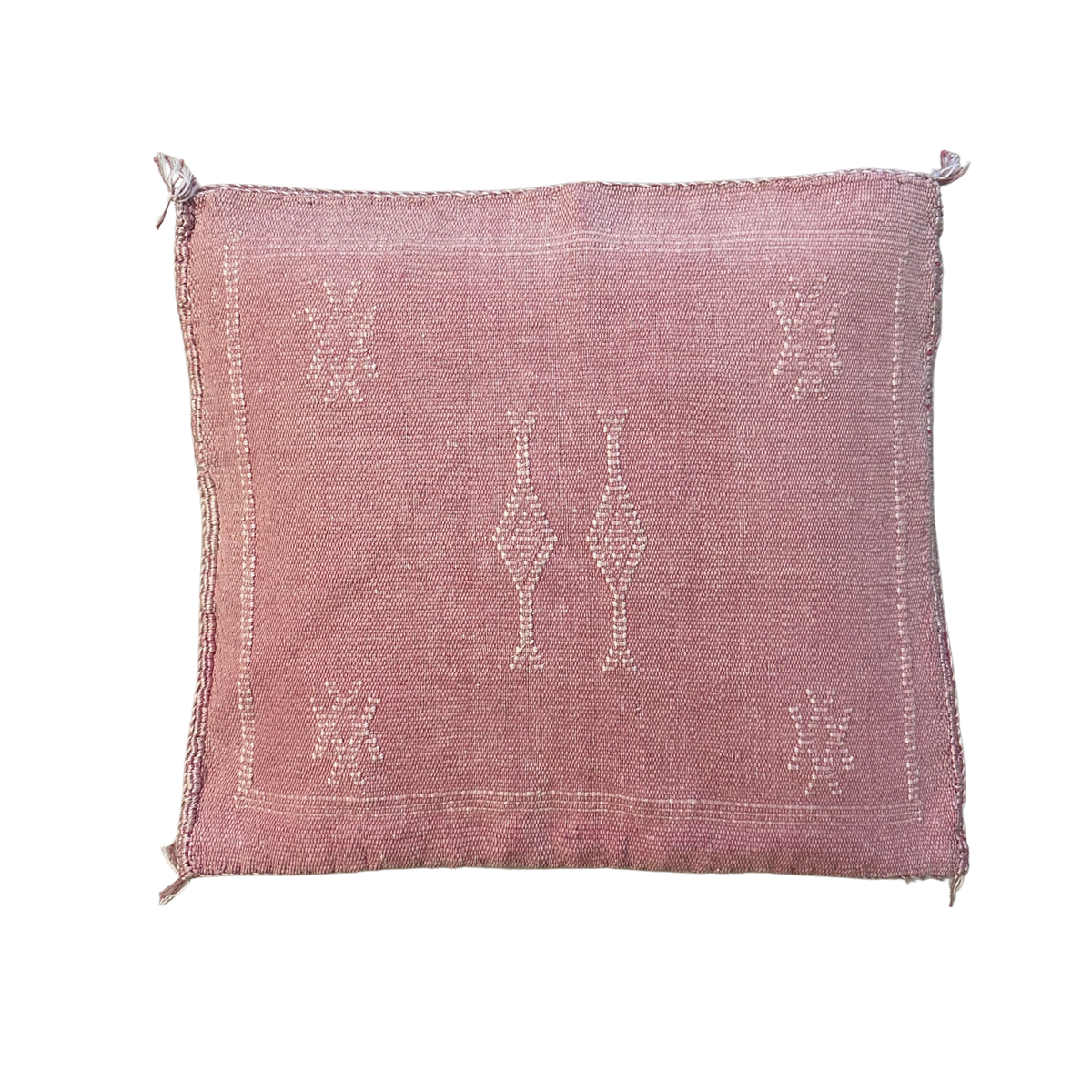 Kaktussilke pudebetræk ca. 45 x 45 cm - rosa